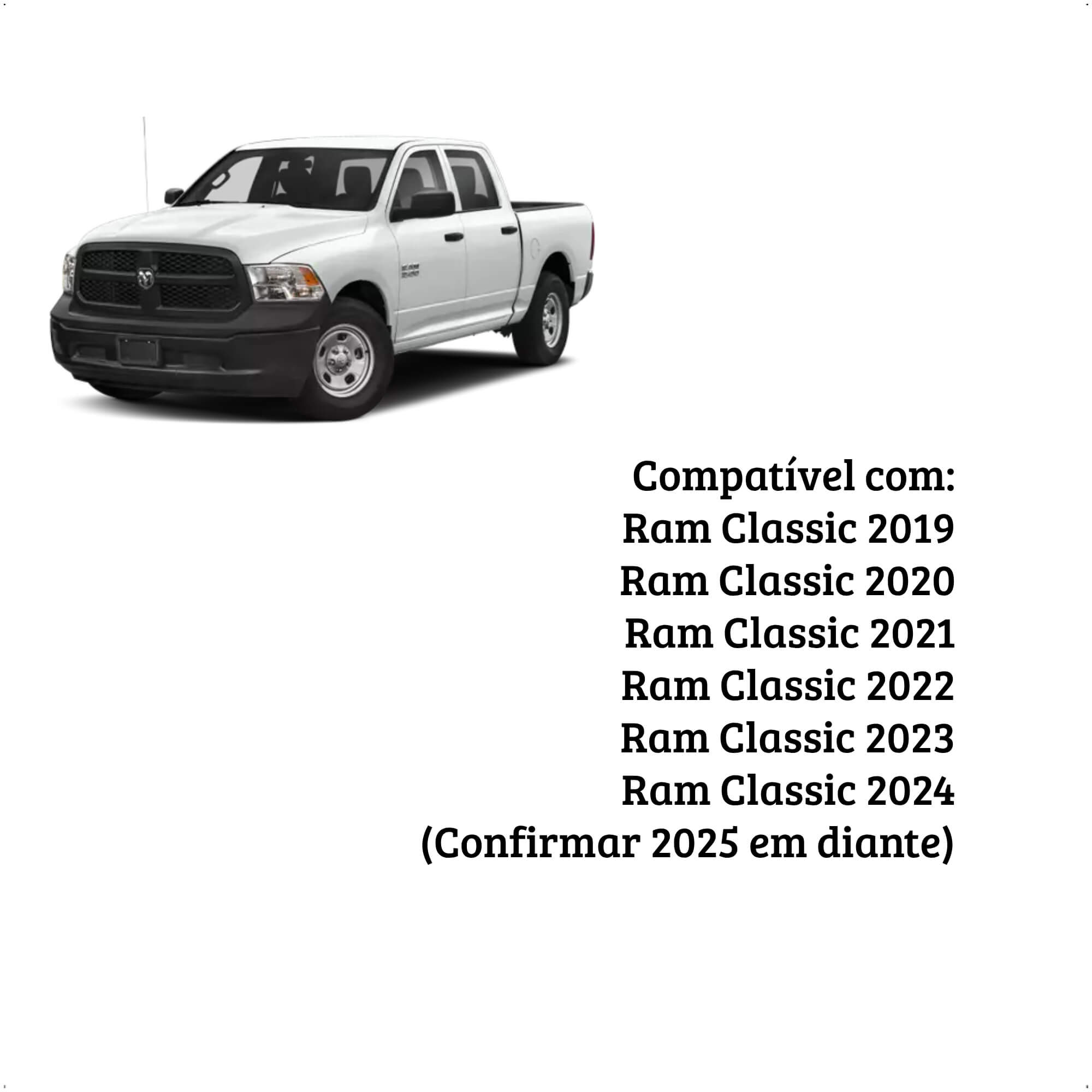 Módulo de Vidro e Retrovisores Elétrico Automação Tury Ram 1500 PRO4.108LONGAG