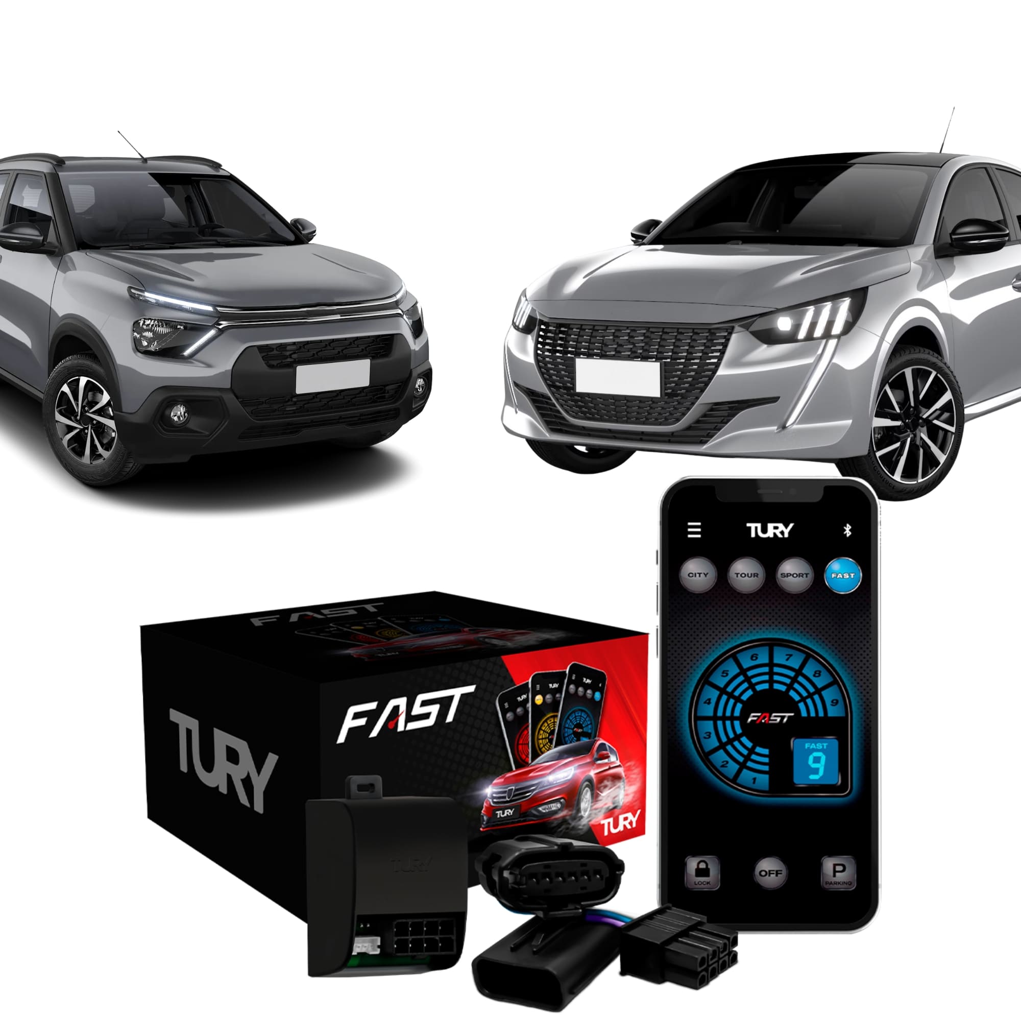 Módulo Variador De Avanço Compat. C3 Picasso 11/18 DS3 13/18 DS4 10/18 C5 08/17 Tury-FAST 3.2 R