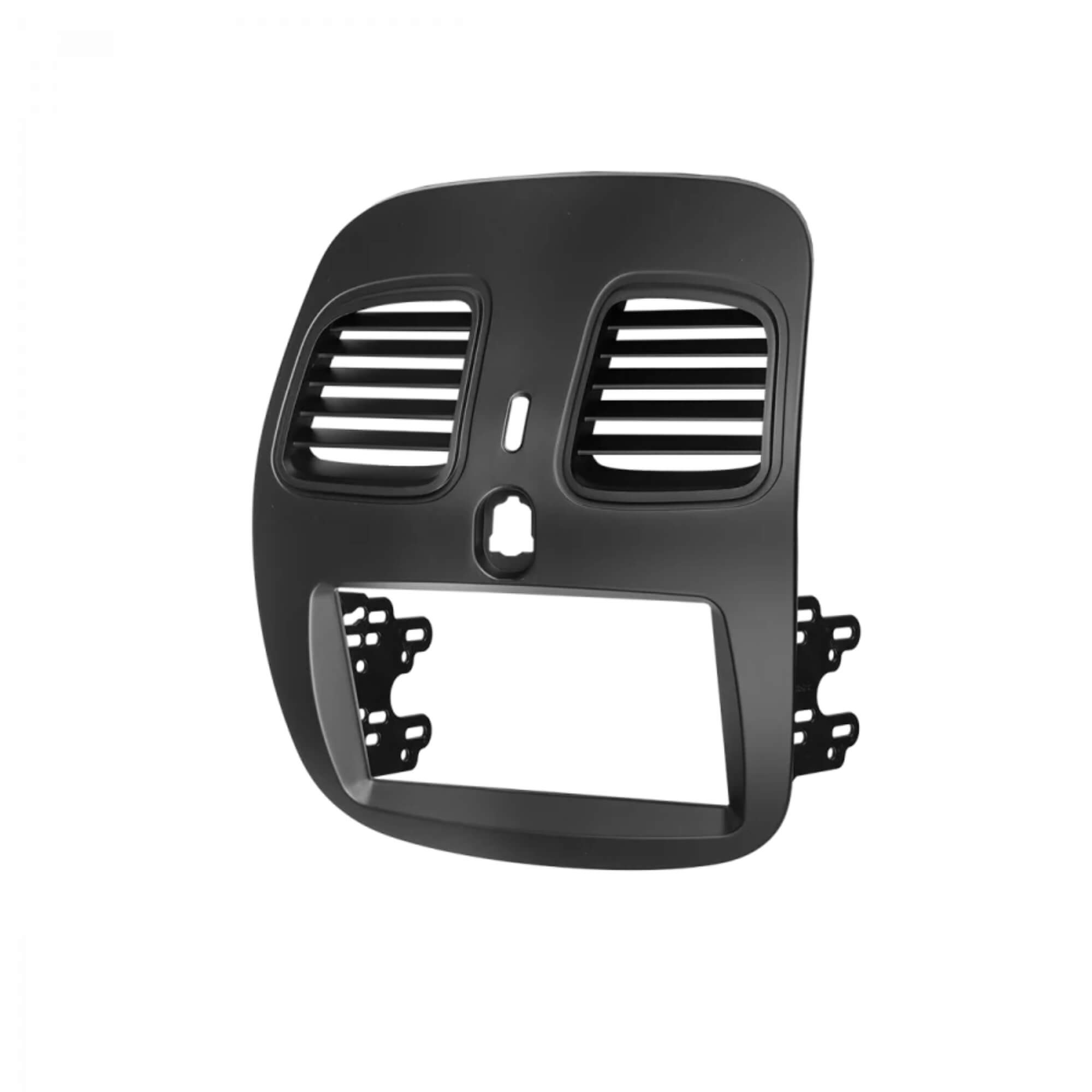 Moldura 2 Din Fiat Grand Siena 2012 Preto 7" Polegadas Padrão Chinês, Japonês Permak - 89/J12