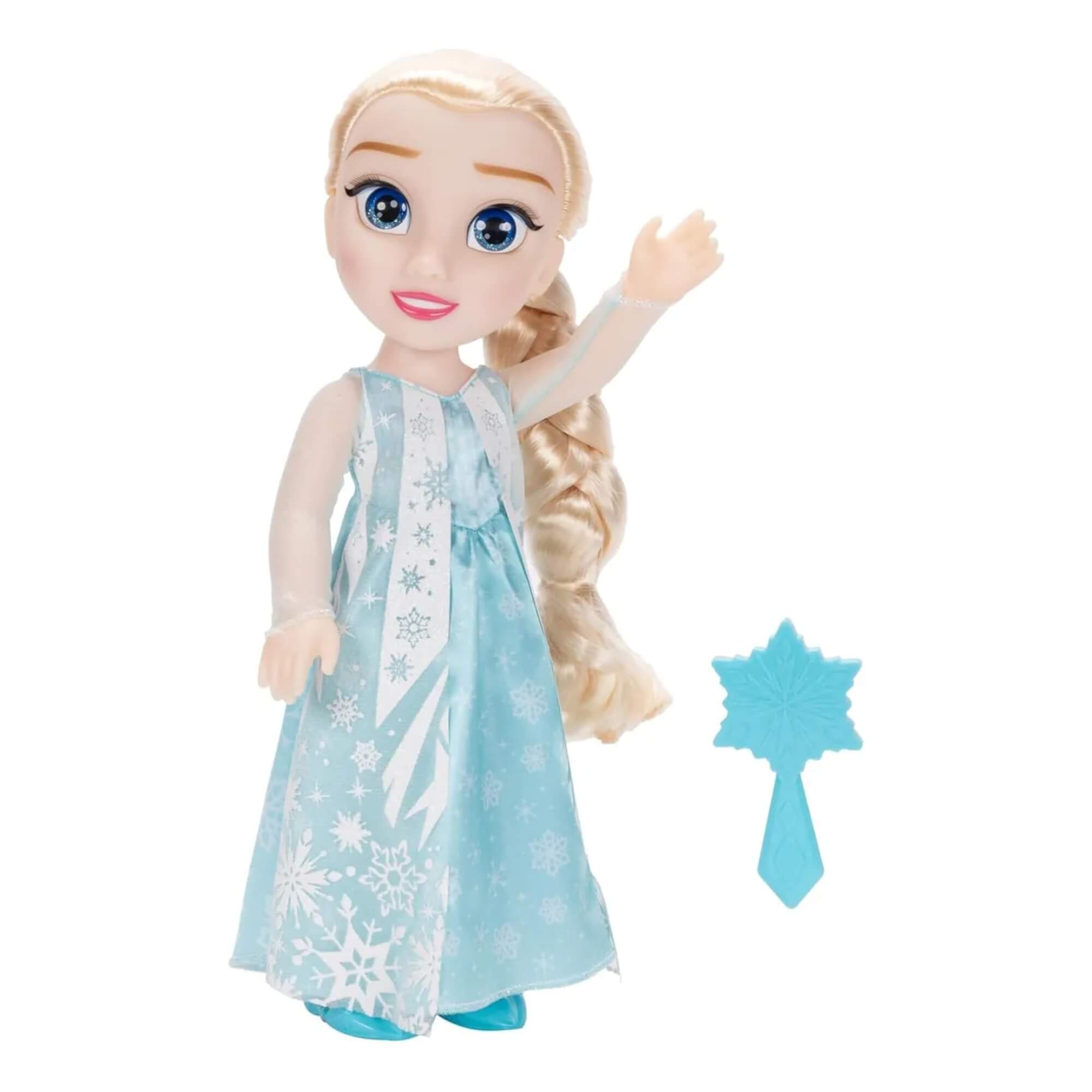 Princesa Disney Boneca Infantil Articulada Elsa Frozen 38cm Multikids - BR1921