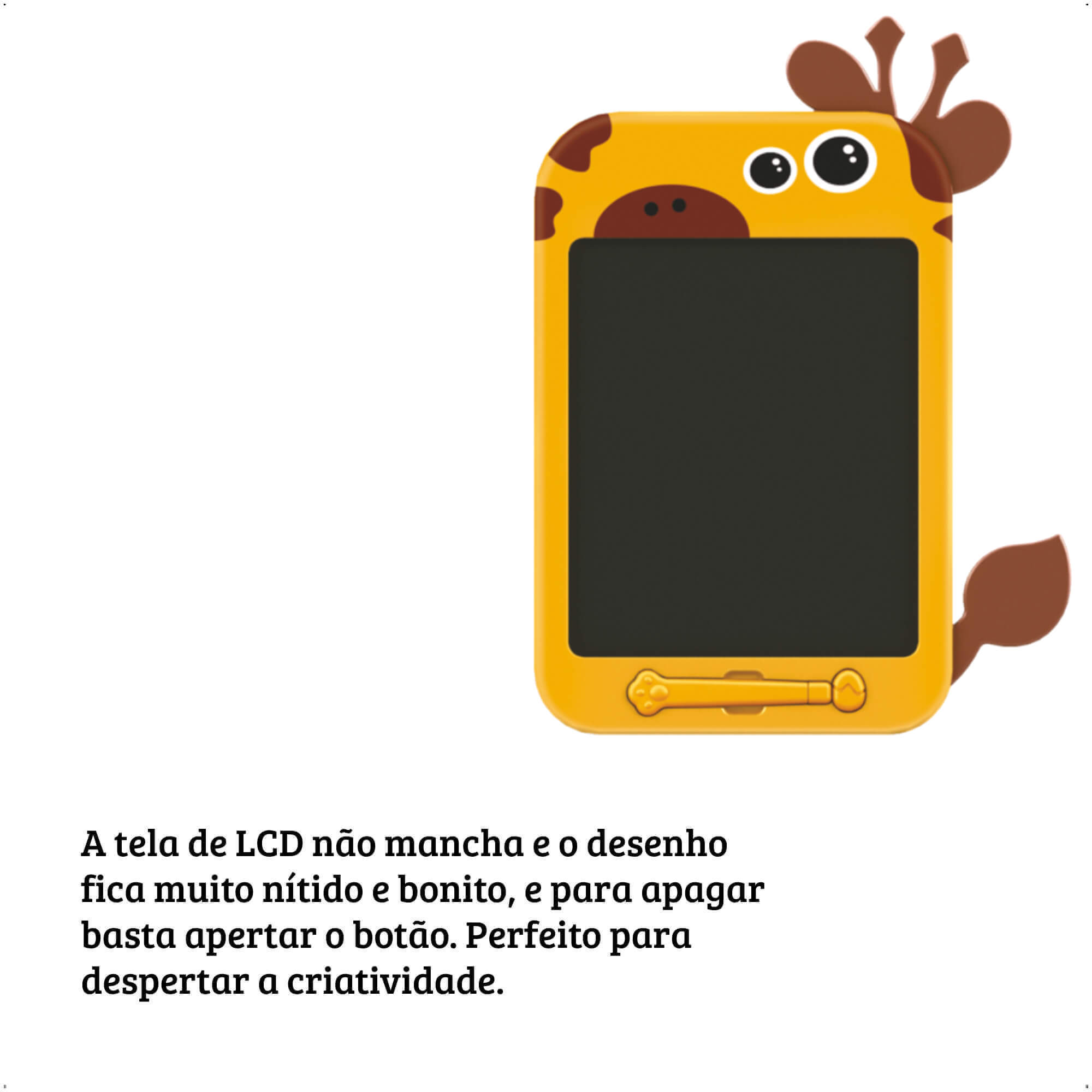 Lousinha Magica com caneta para desenhar LCD 10,5 Polegadas Girafa LCG-926G Fenix Brinquedos
