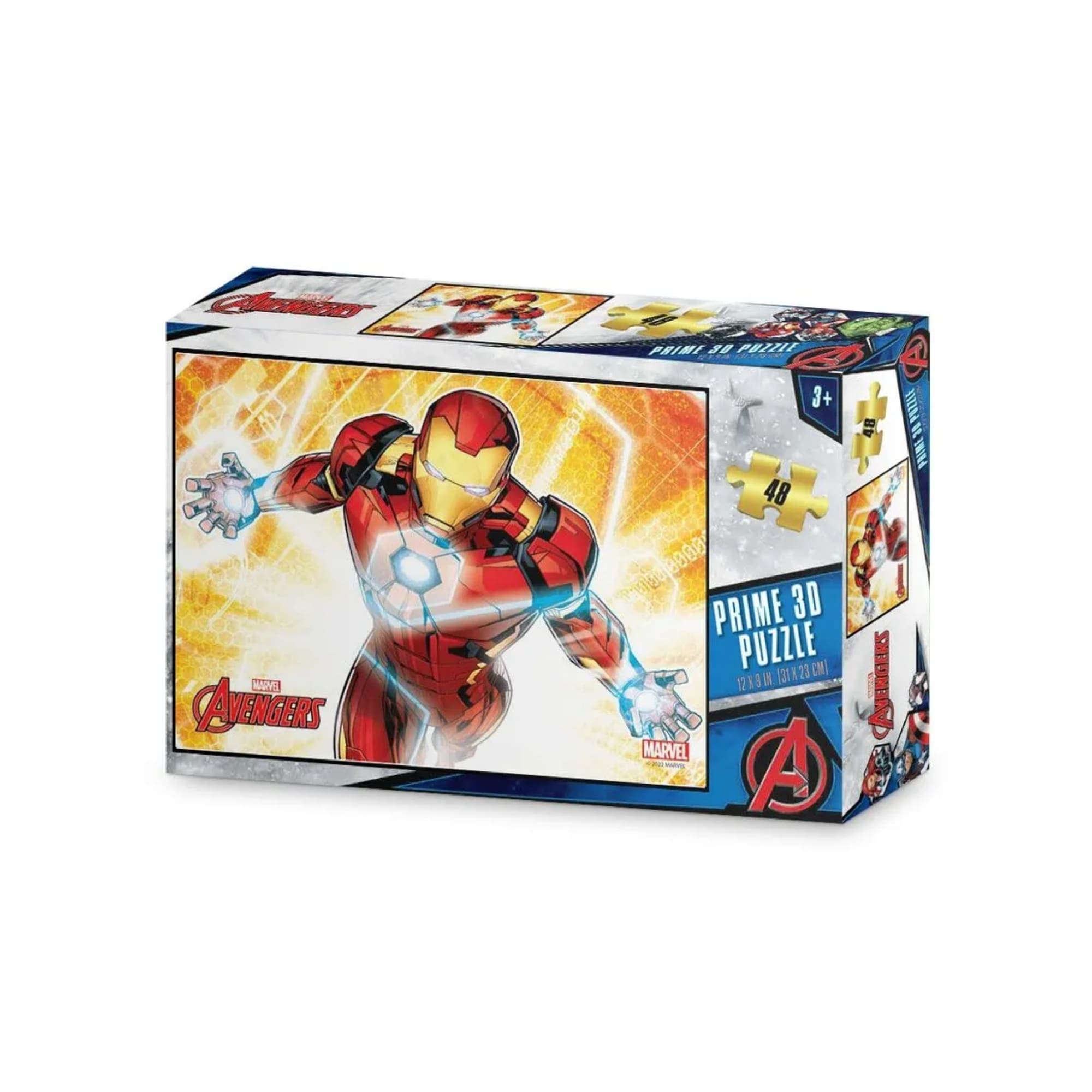 Brinquedo Infantil Quebra Cabeça 3D Homem de Ferro 48 Peças Multikids - BR2030