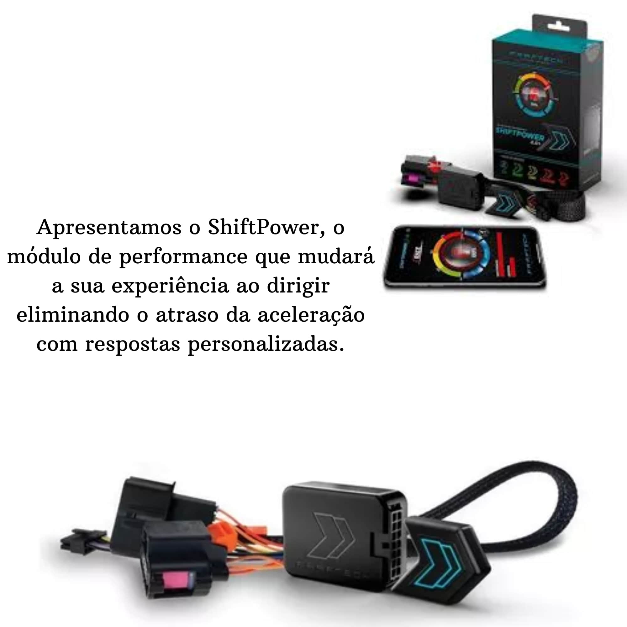 ShiftPower Chip Pedal Acelerador Controle por App Plug and play C3 C4 308 408 Faaftech - FT-SP33+