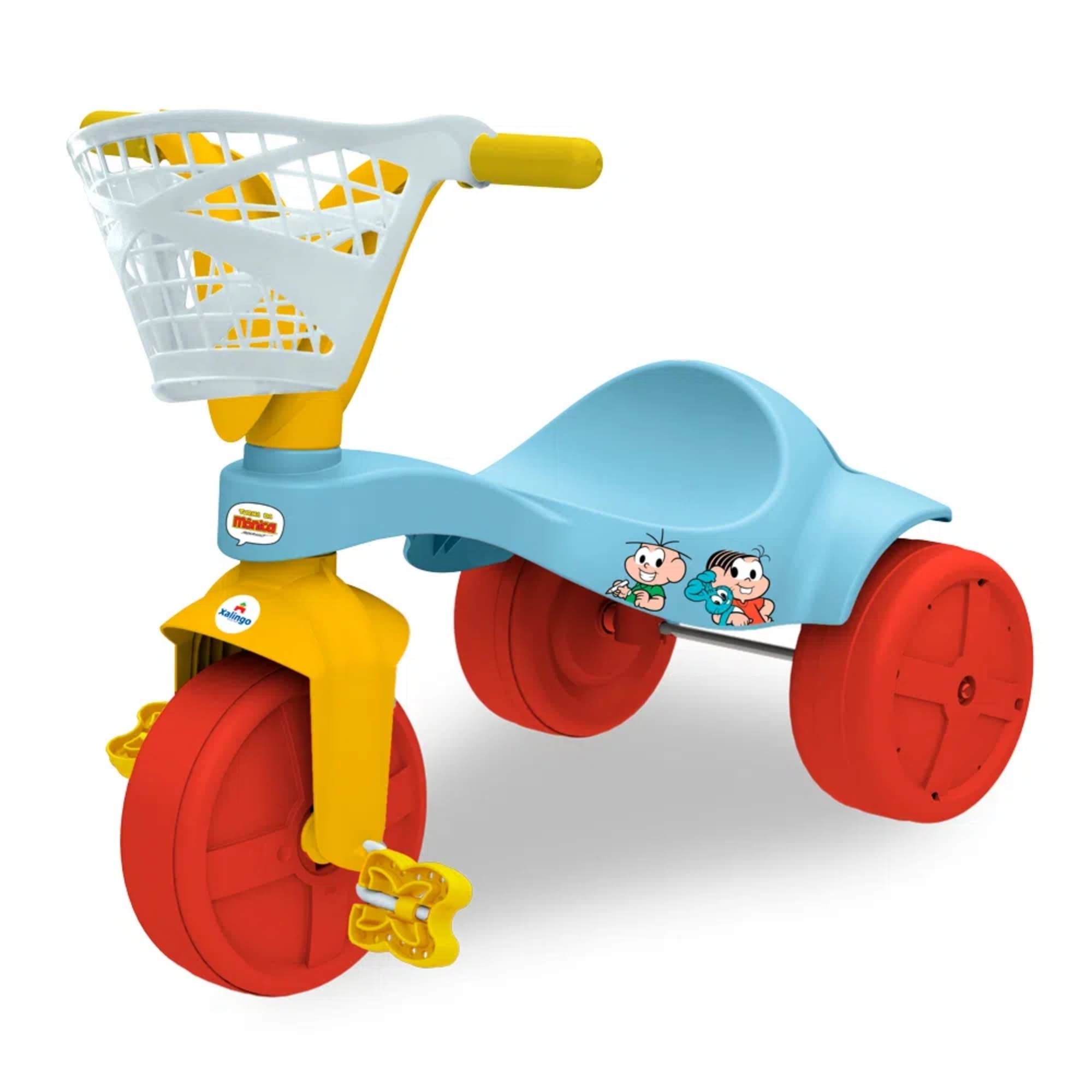 Brinquedo Triciclo Infantil Turma da Mônica c/ Cestinha Xalingo - 07253