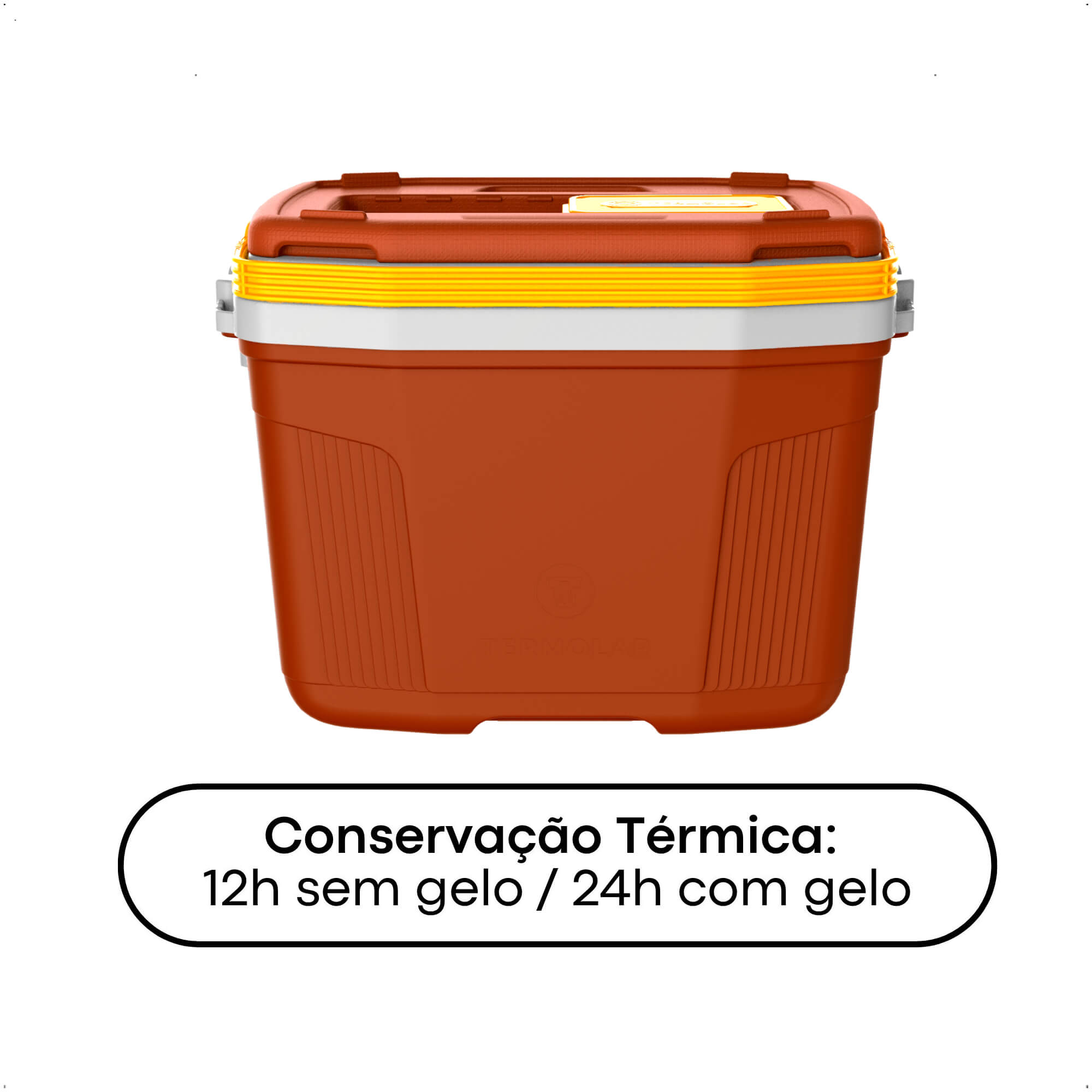 Caixa Térmica SUV 32L Laranja e Amarelo Conservação Térmica - Termolar 3502MA 57802