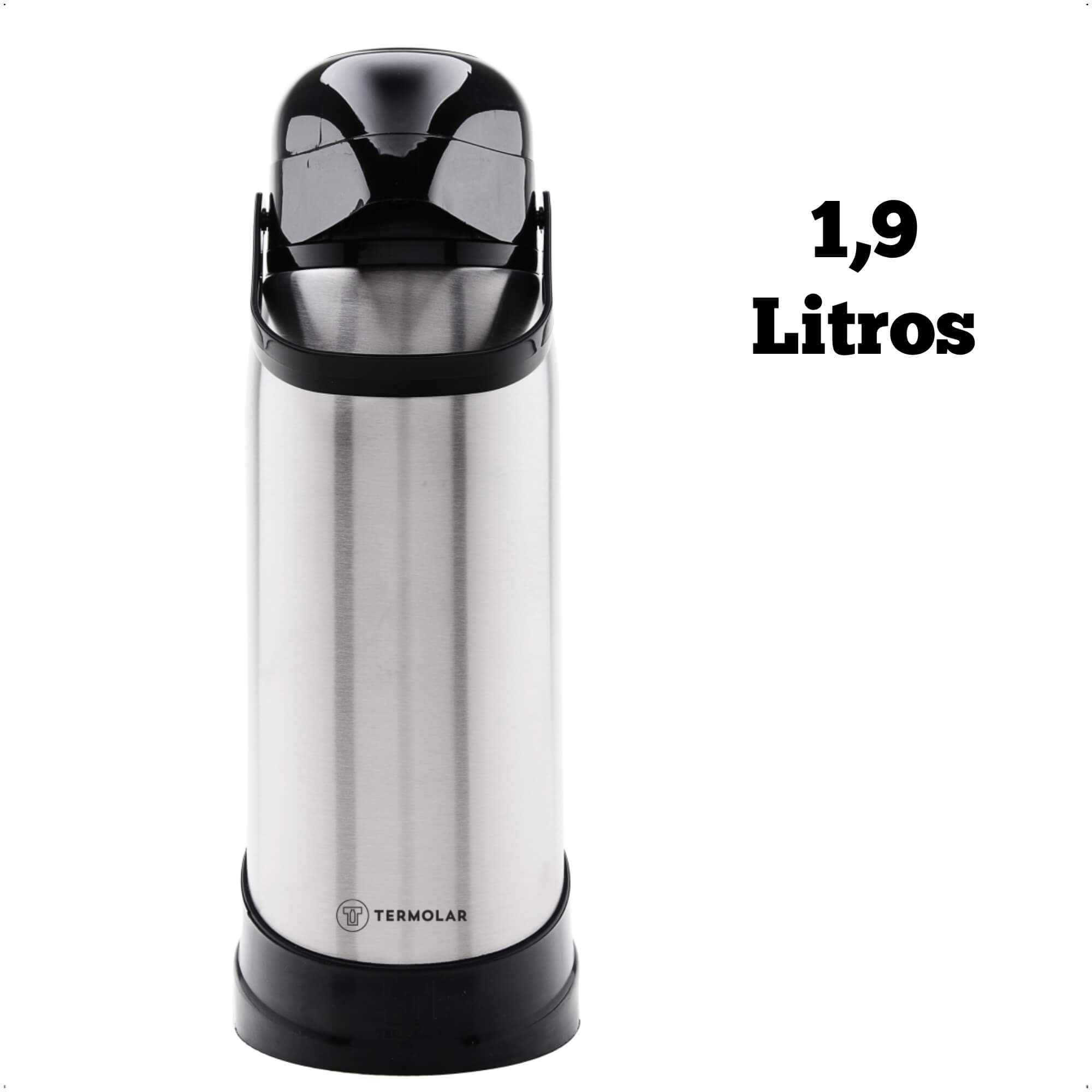 Garrafa Térmica R-Evolution 1,9 Litros em Inox Alta Resistência Termolar 50482