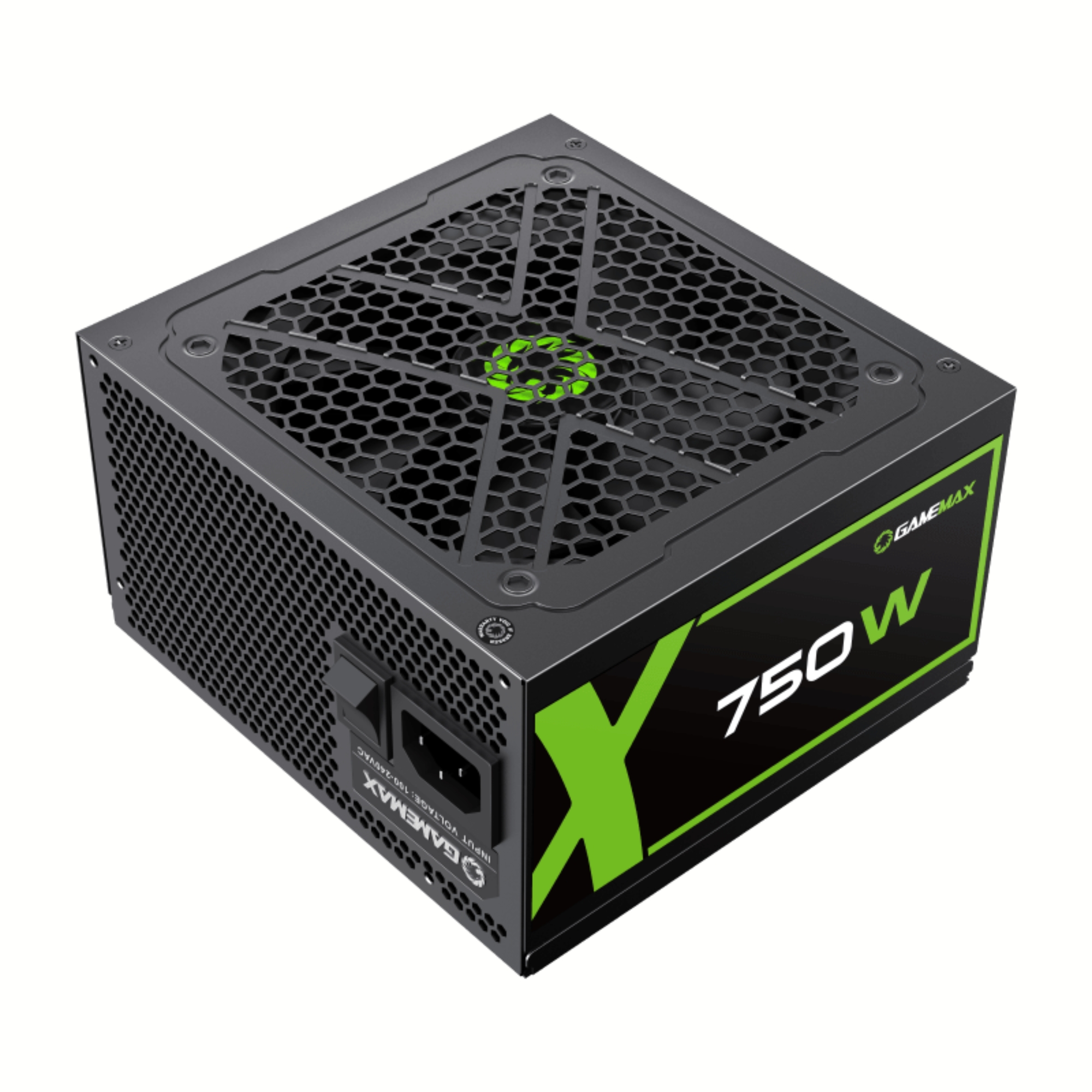 Fonte ATX 750W Gamer Full Modular GX750 Real 80 Plus Gold PFC Ativo Preta Gamemax 	001000084