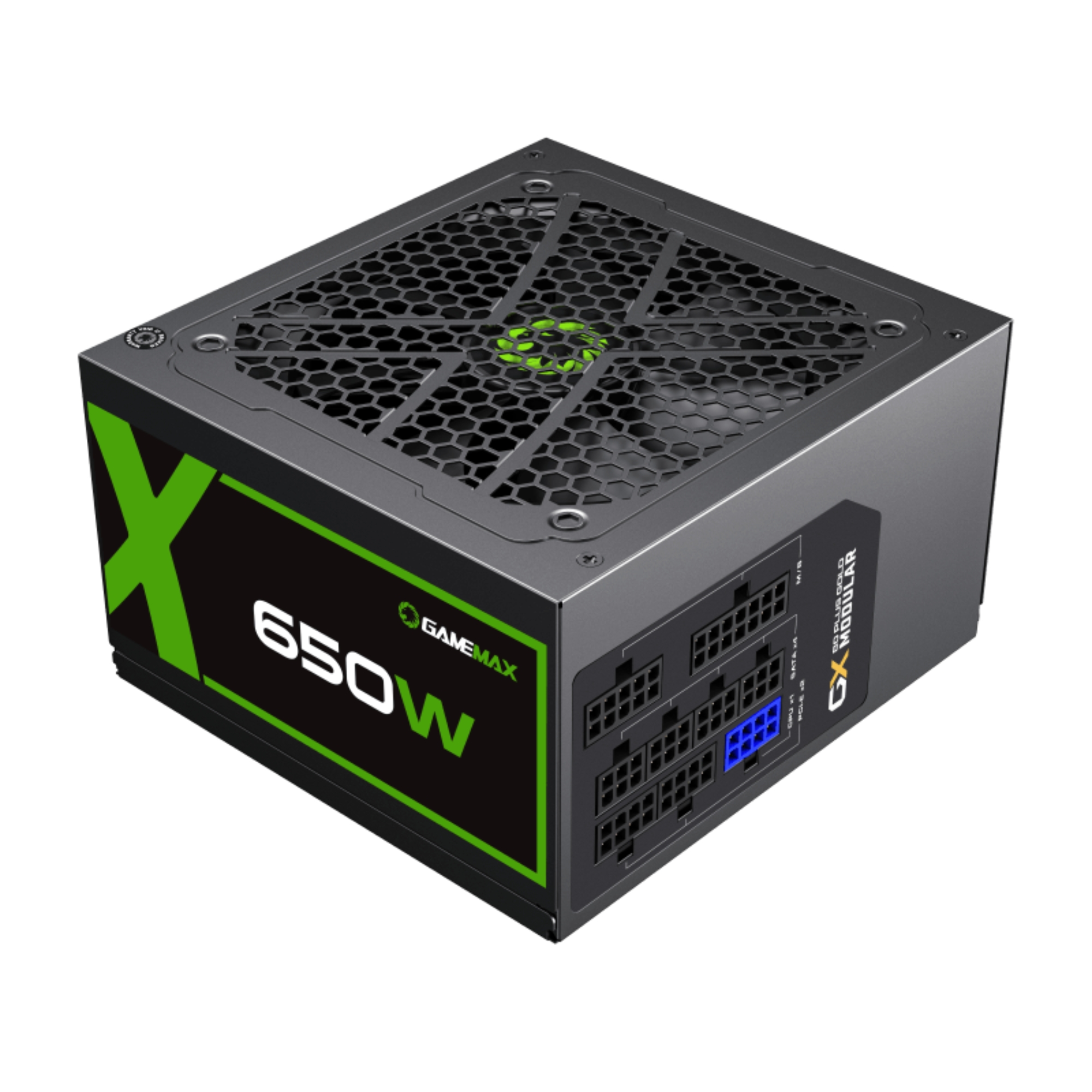 Fonte ATX 650W Gamer Full Modular GX650 Real 80 Plus Gold PFC Ativo Preta Gamemax