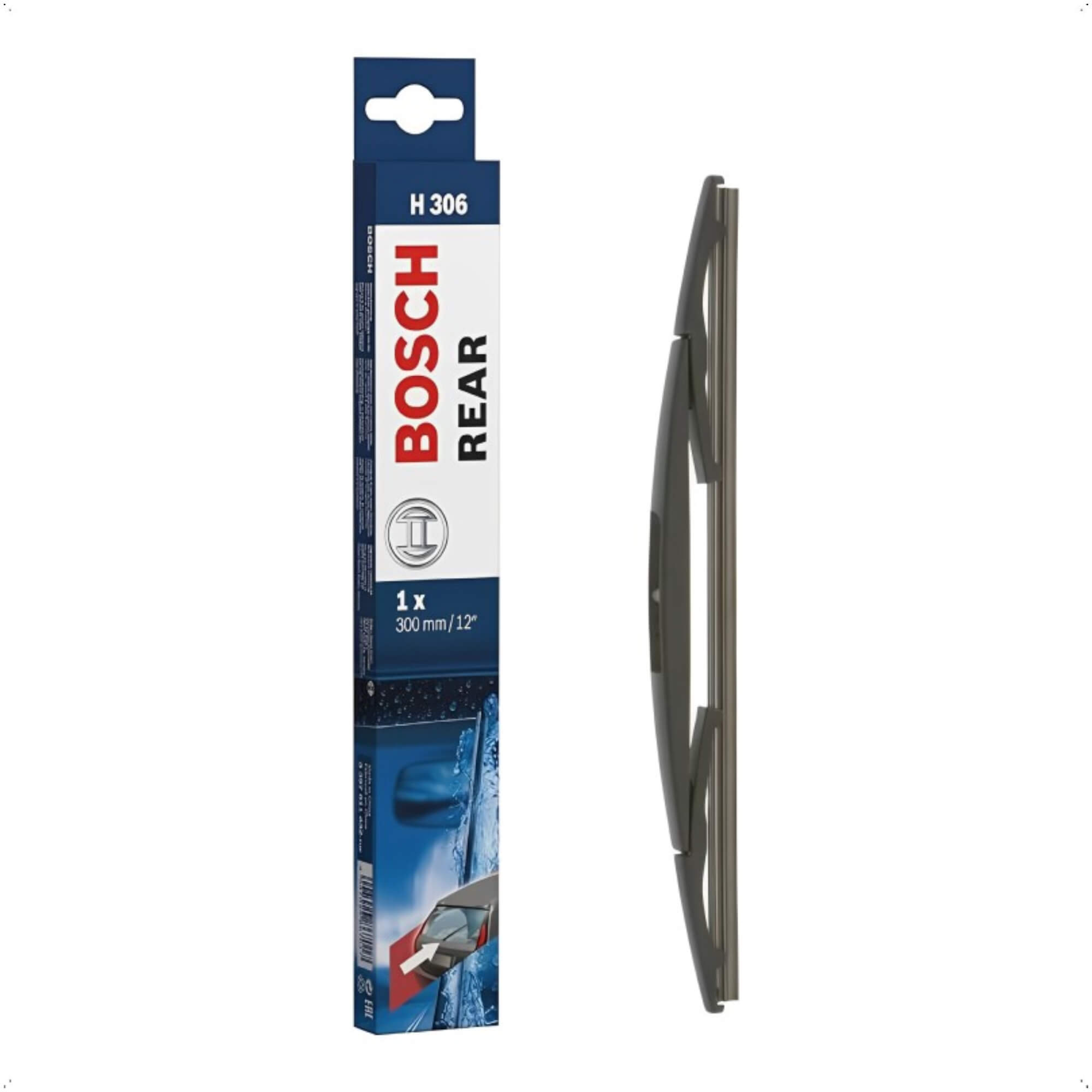 Palhetas Traseira Aerofit Limpador Para-brisa Outlander March 125i X5 Corolla H306 - BOSCH 49844