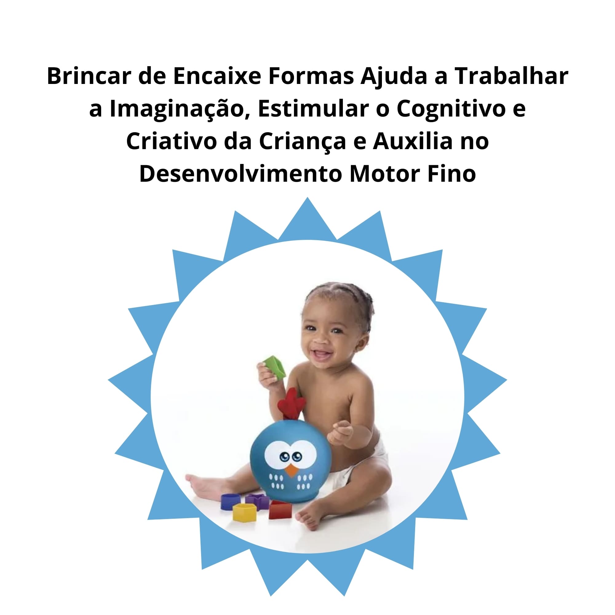 Brinquedo Encaixe Formas 6 peças Galinha Pintadinha p/ Crianças a Partir de 12 meses Elka - 1207