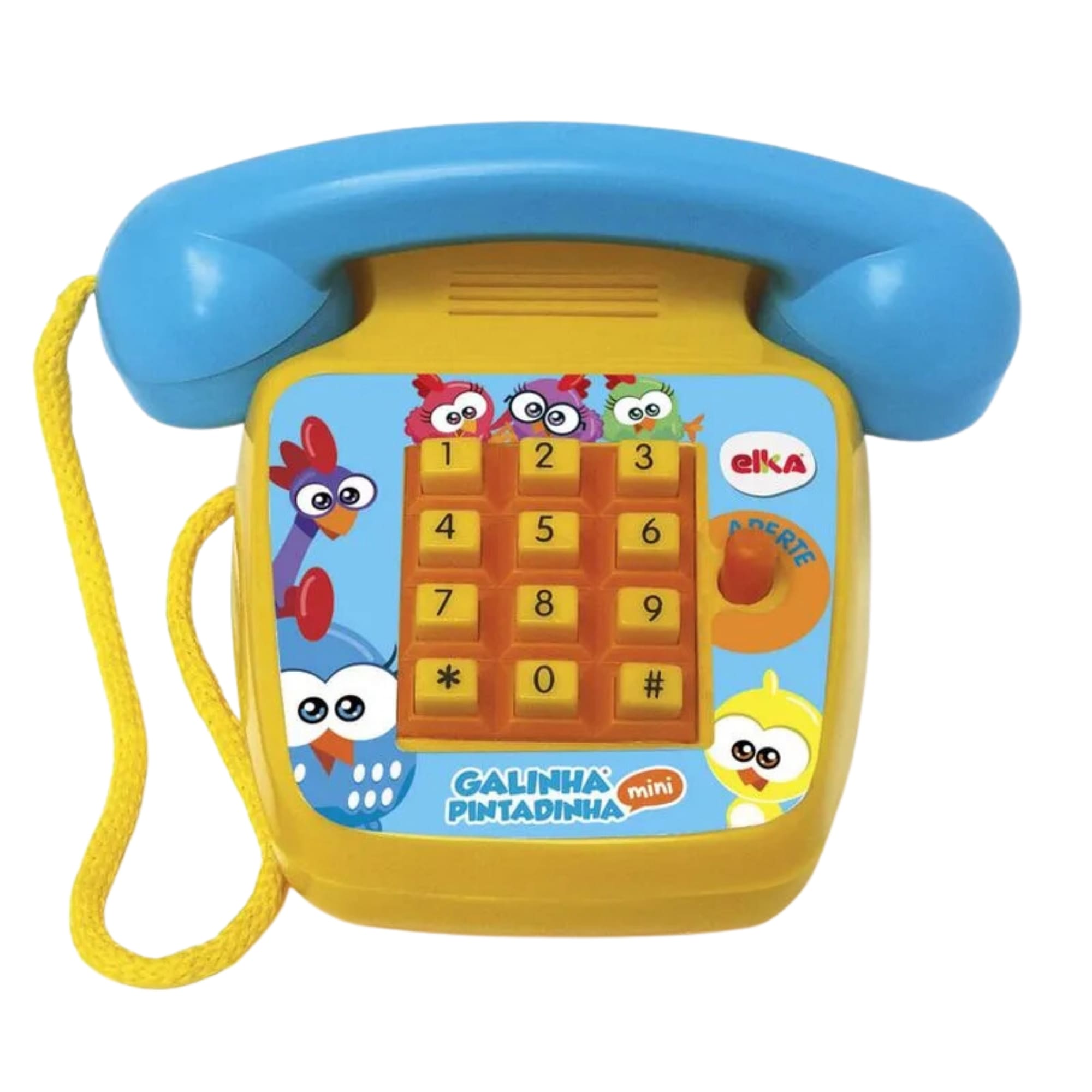 Brinquedo Foninho Sonoro da Galinha Pintadinha Mini Telefone Elka - 1087