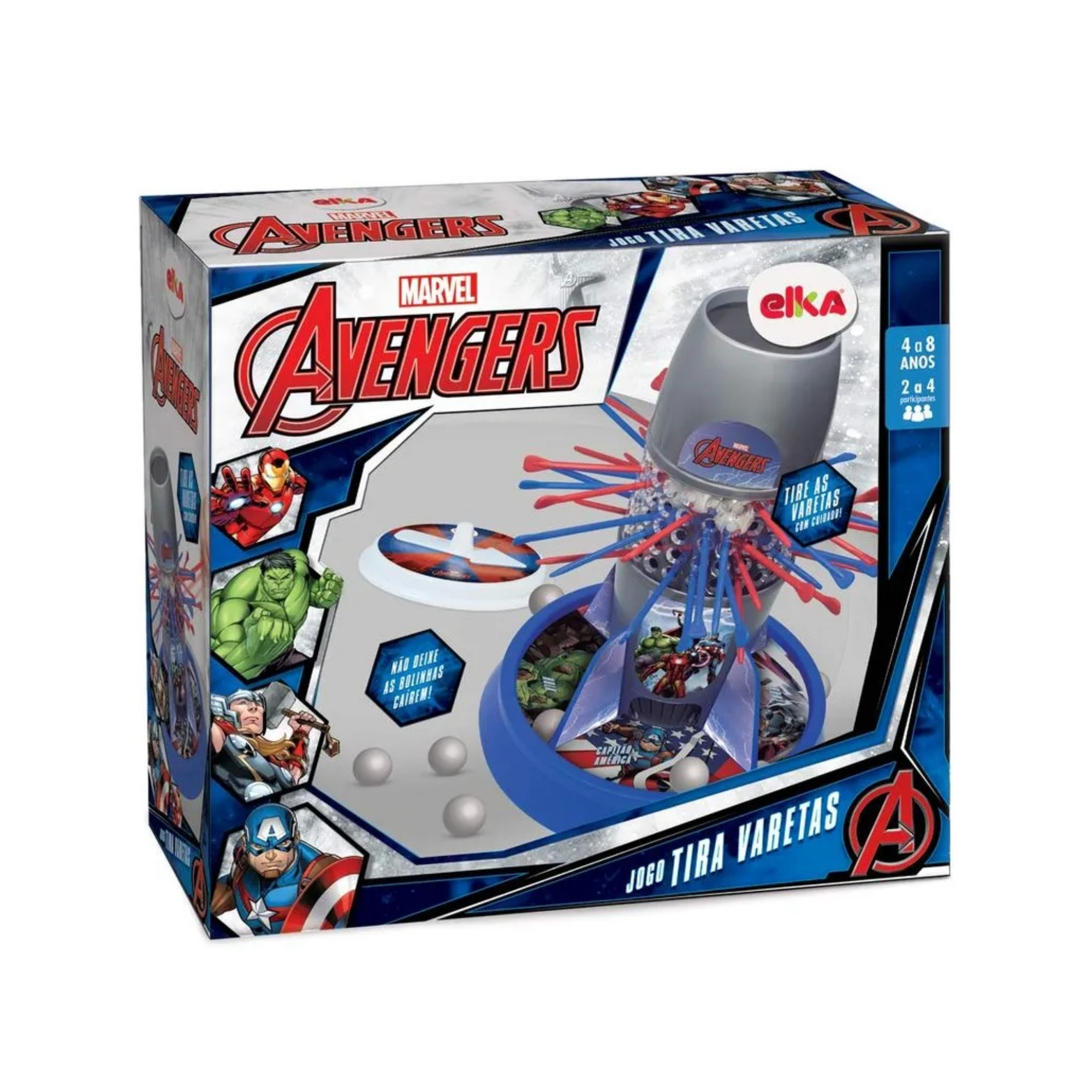 Jogo Tira/Pega Varetas - Avengers Elka Brinquedo Origina -1215