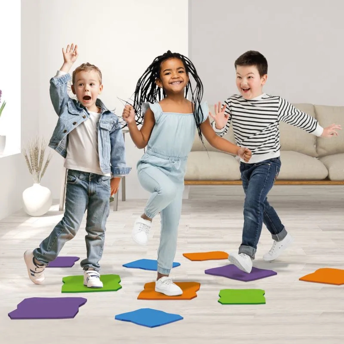 Jogo Chão É Lava - Patrulha Canina Elka Infantil Brinquedo Original +4 anos EVA Cartas -1246