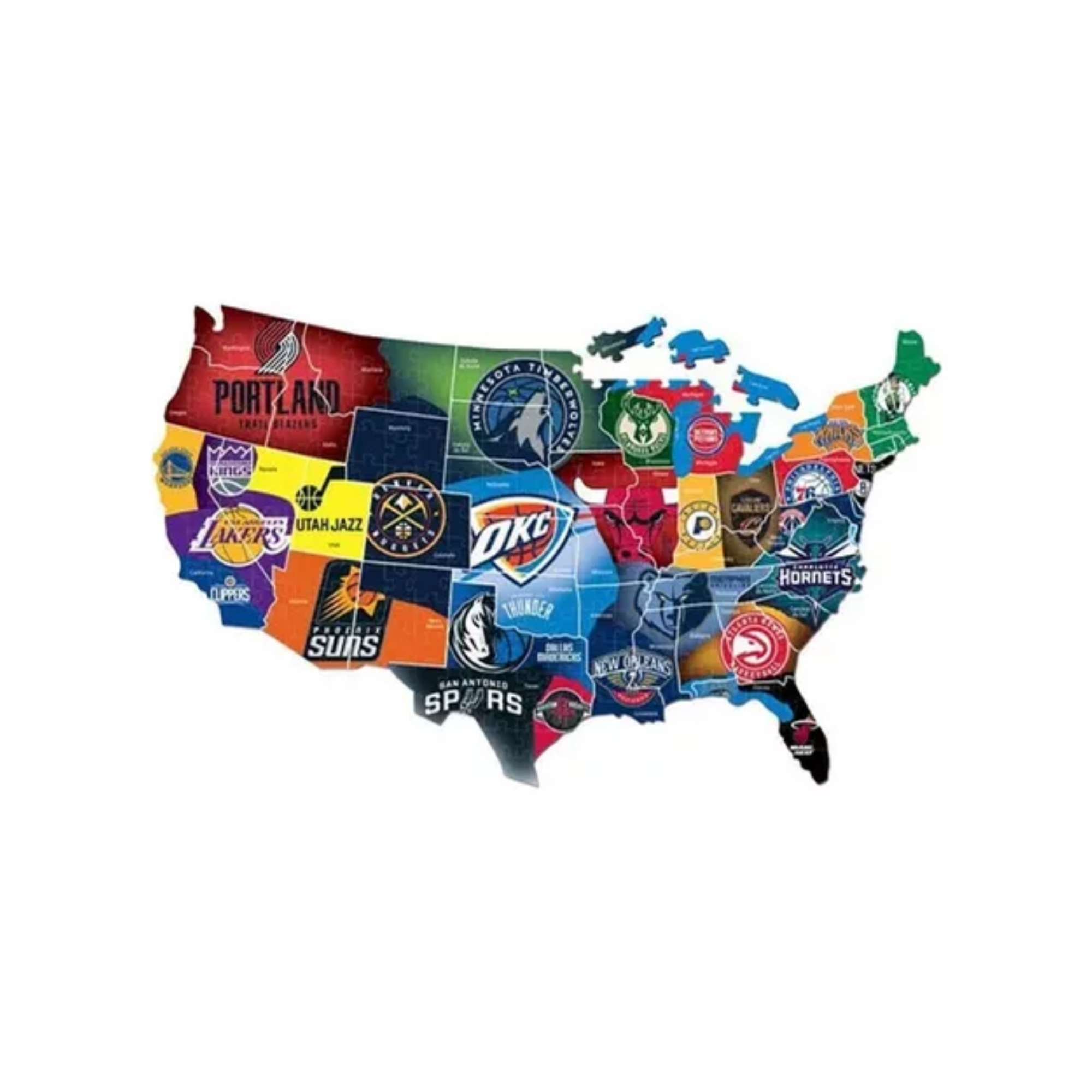 Brinquedo Puzzle Play 500 Peças Nba Basquete Quebra Cabeça ELKA - 1259
