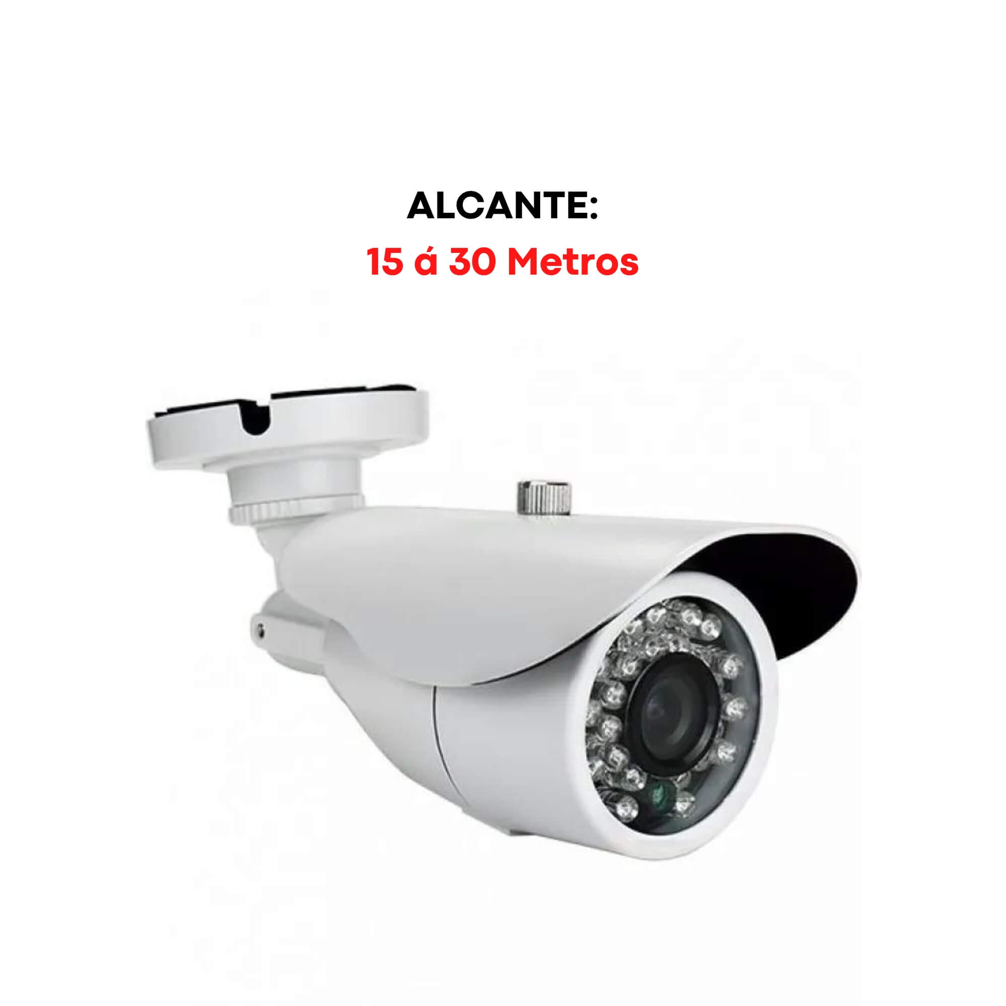 Câmera de segurança Dome AHD 1.3 MP 720p c/ 36 LEDs Infravermelho 15-30 metros Showtec - SW390