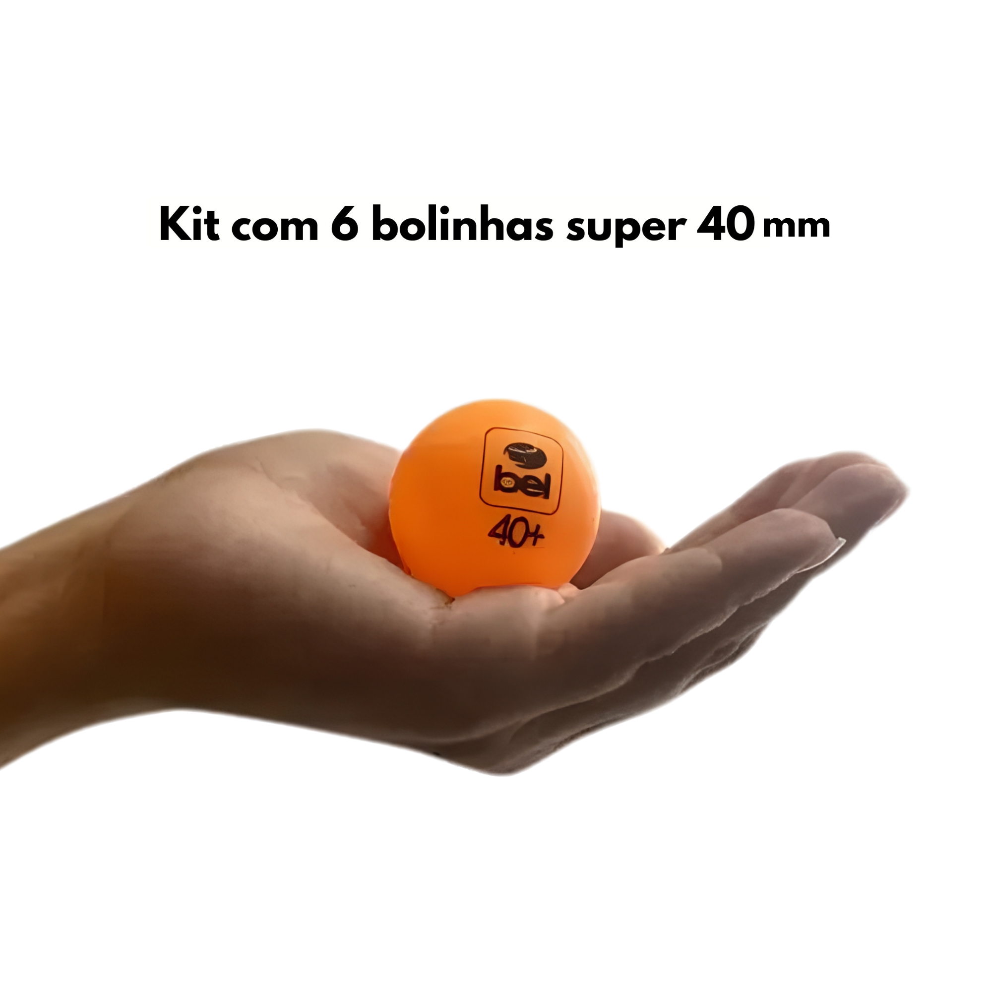 Kit com 6 bolinhas de tenis de mesa Ping Pong BEL 484000