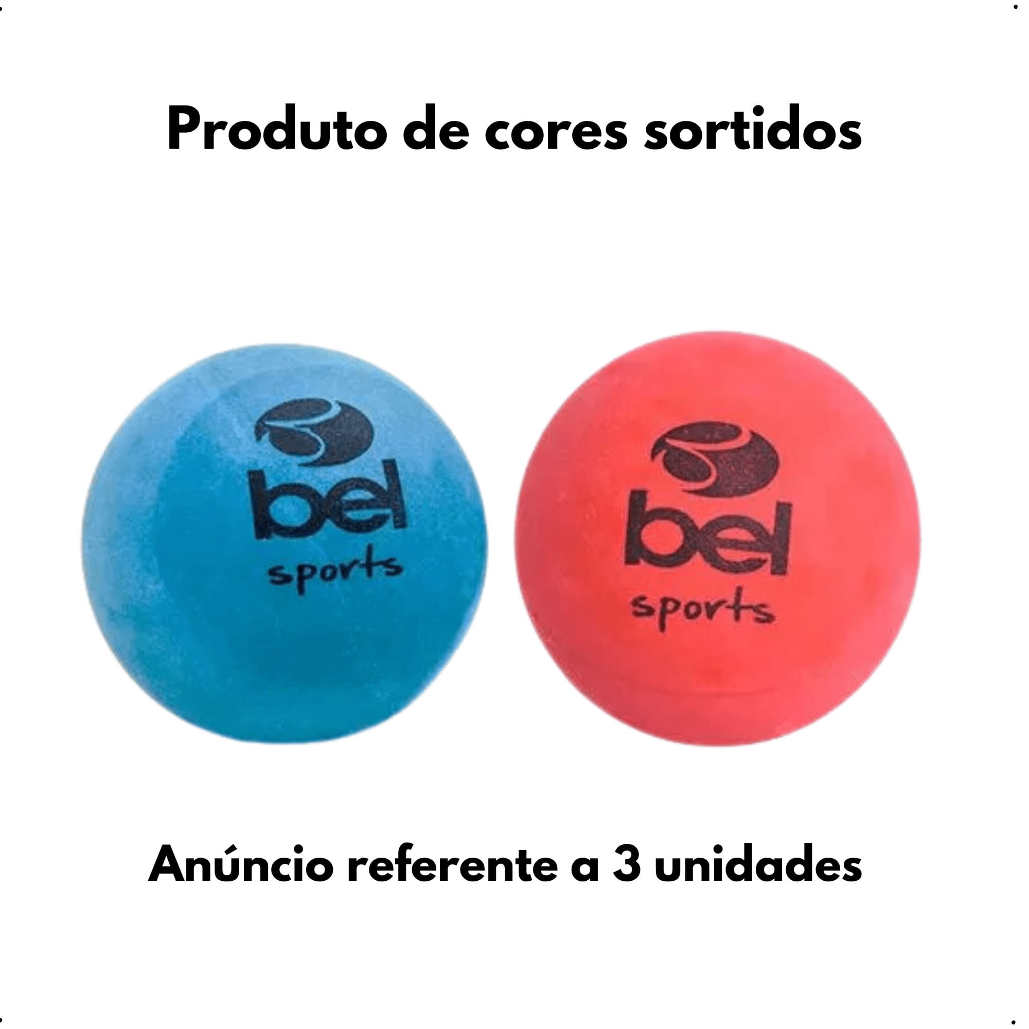 3 bolinhas de borracha para Frescobol Jogo de Praia BEL 470300