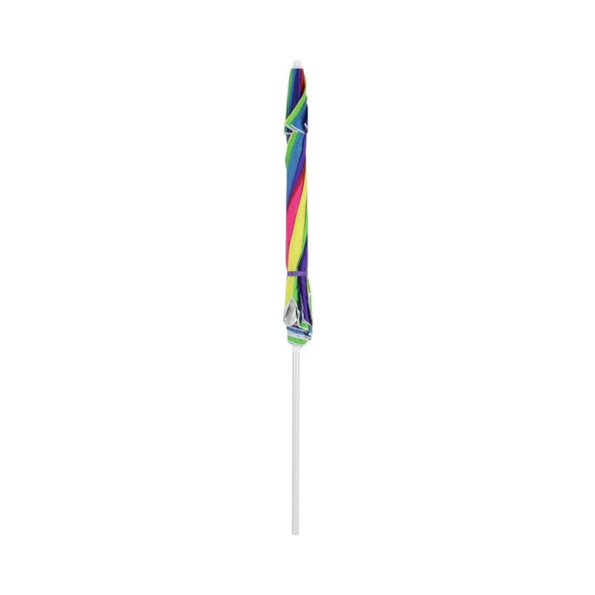 Guarda-Sol Toscana 2,20m em Poliéster e Alumínio Multi-Gomos Colorido Sacola Bel - 22000
