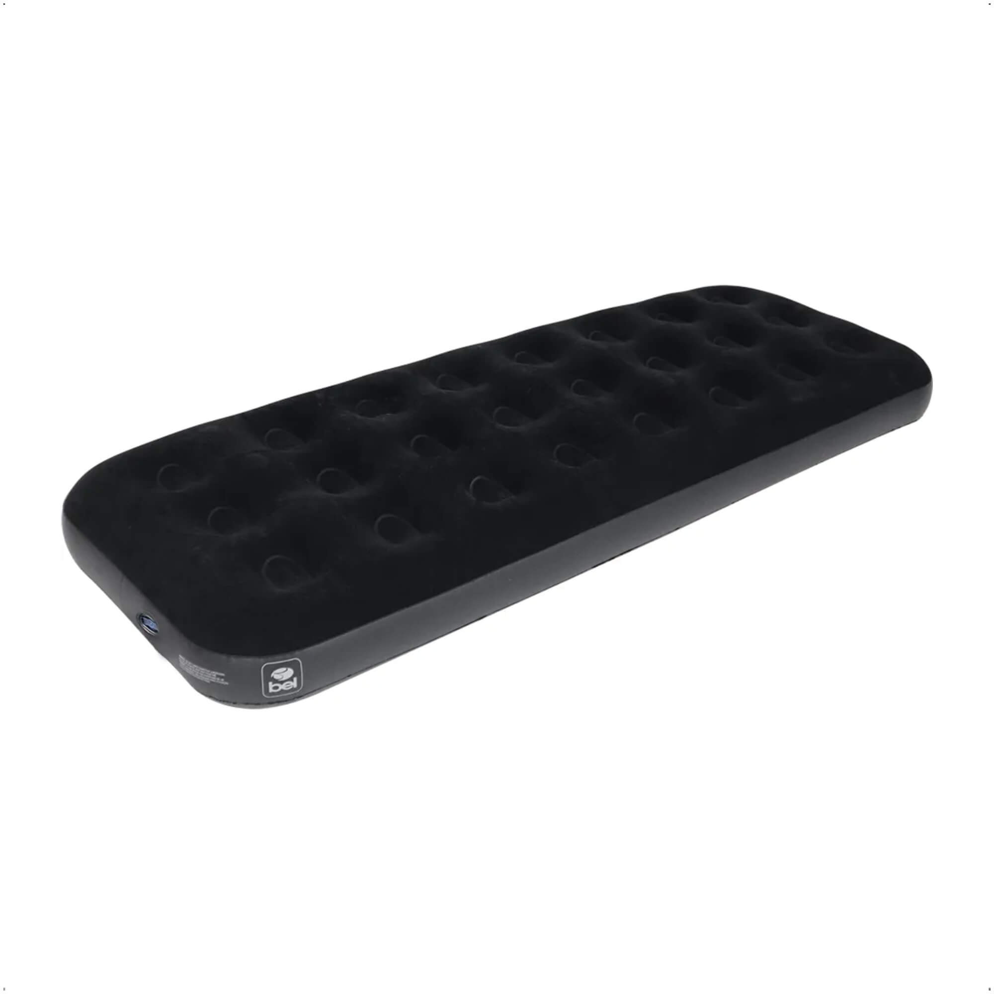 Colchão Inflável Solteiro Deluxe Comfort Preto - Bel 110007