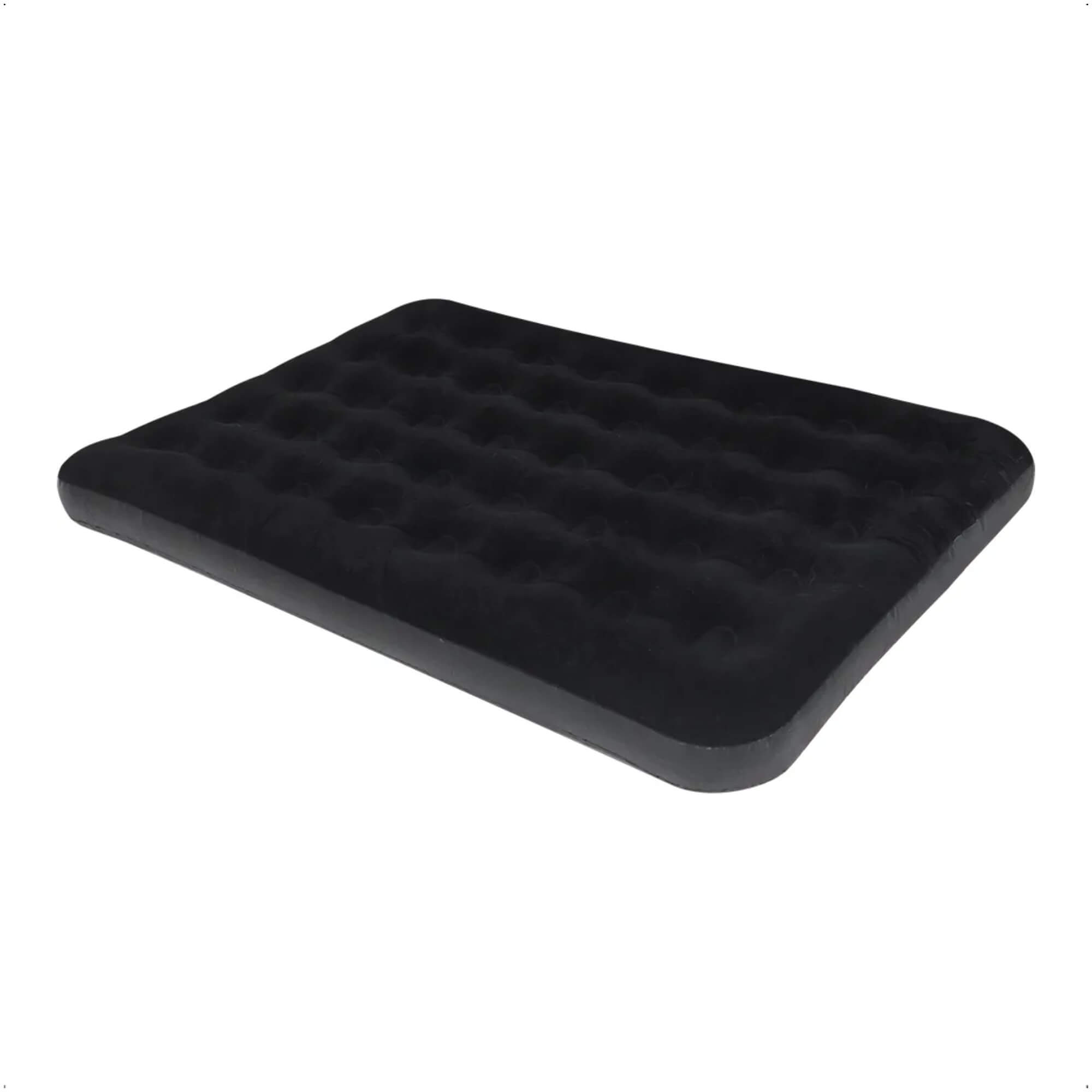 Colchão Inflável Casal Deluxe Comfort Preto - BEL 110207