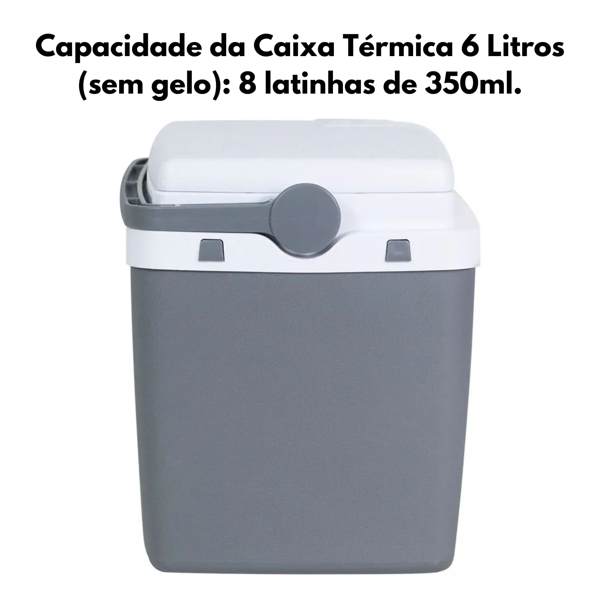 Caixa Térmica 6 Litros Cinza Bel - 070608