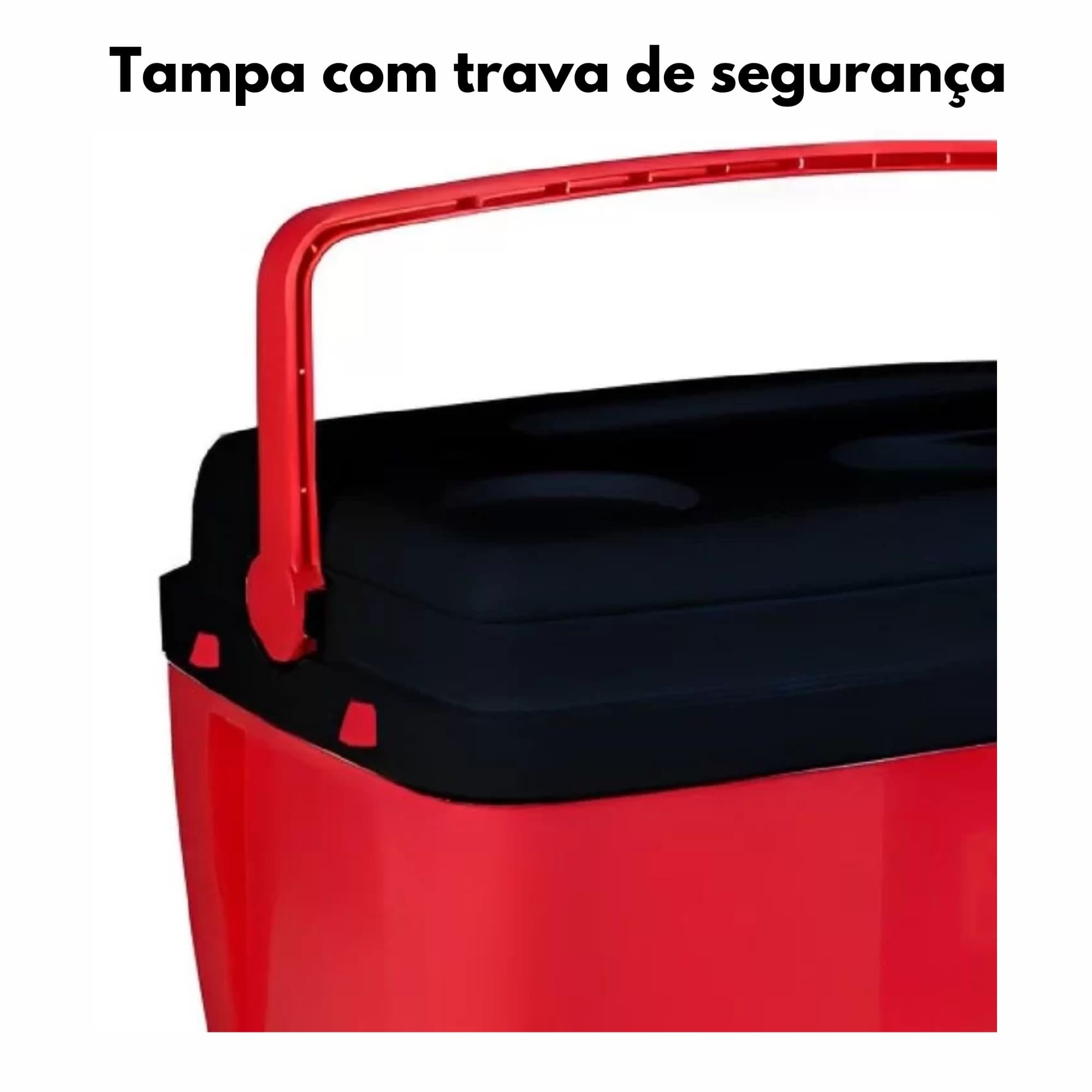 Caixa Térmica 19 Litros Vermelha/Preta Bel - 071956