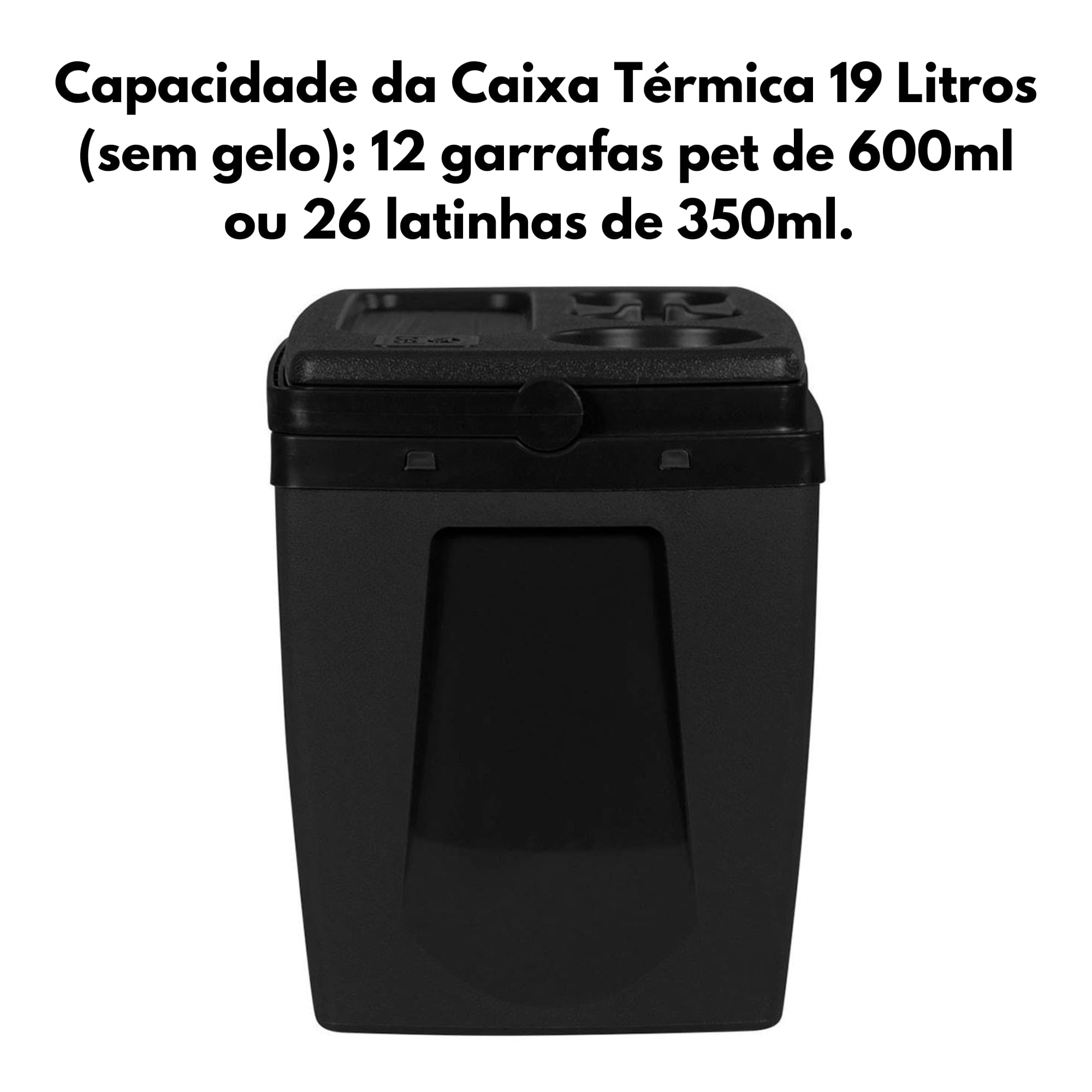 Caixa Térmica 19 Litros Preta Bel - 071907