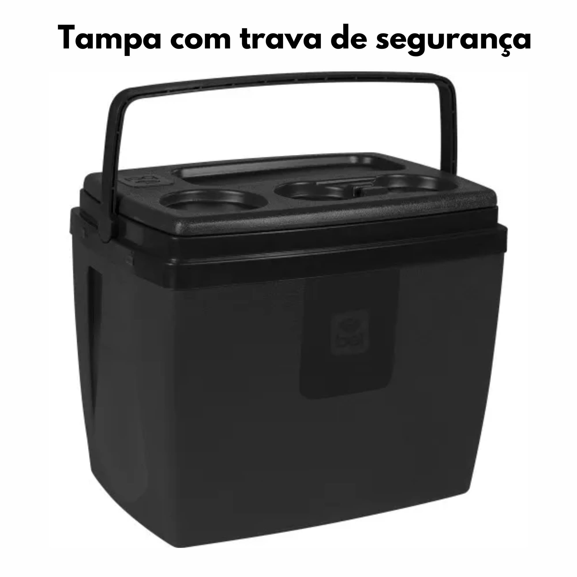 Caixa Térmica 19 Litros Preta Bel - 071907