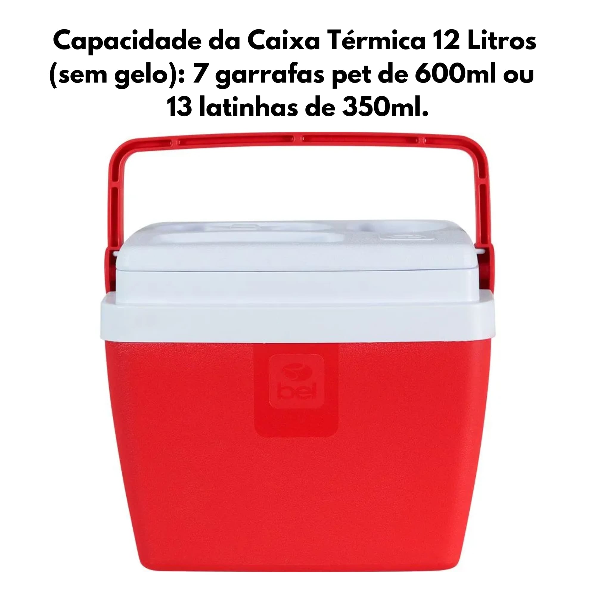 Caixa Térmica 12 Litros Vermelha Bel - 071304