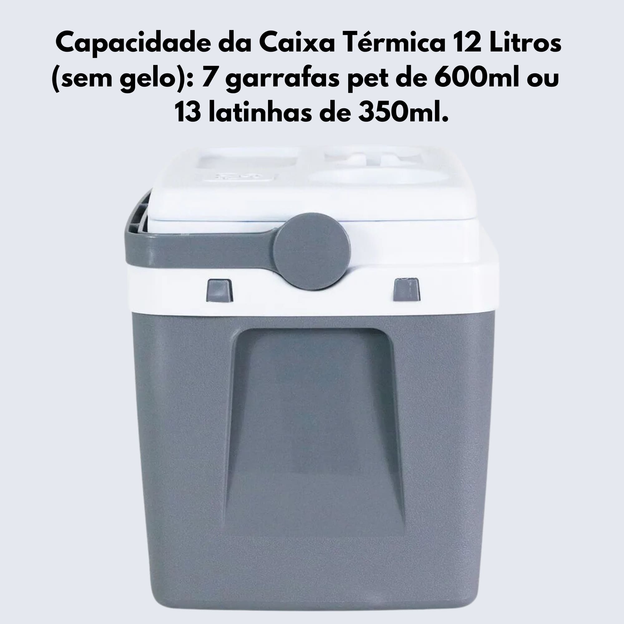 Caixa Térmica 12 Litros Cinza Bel - 071308