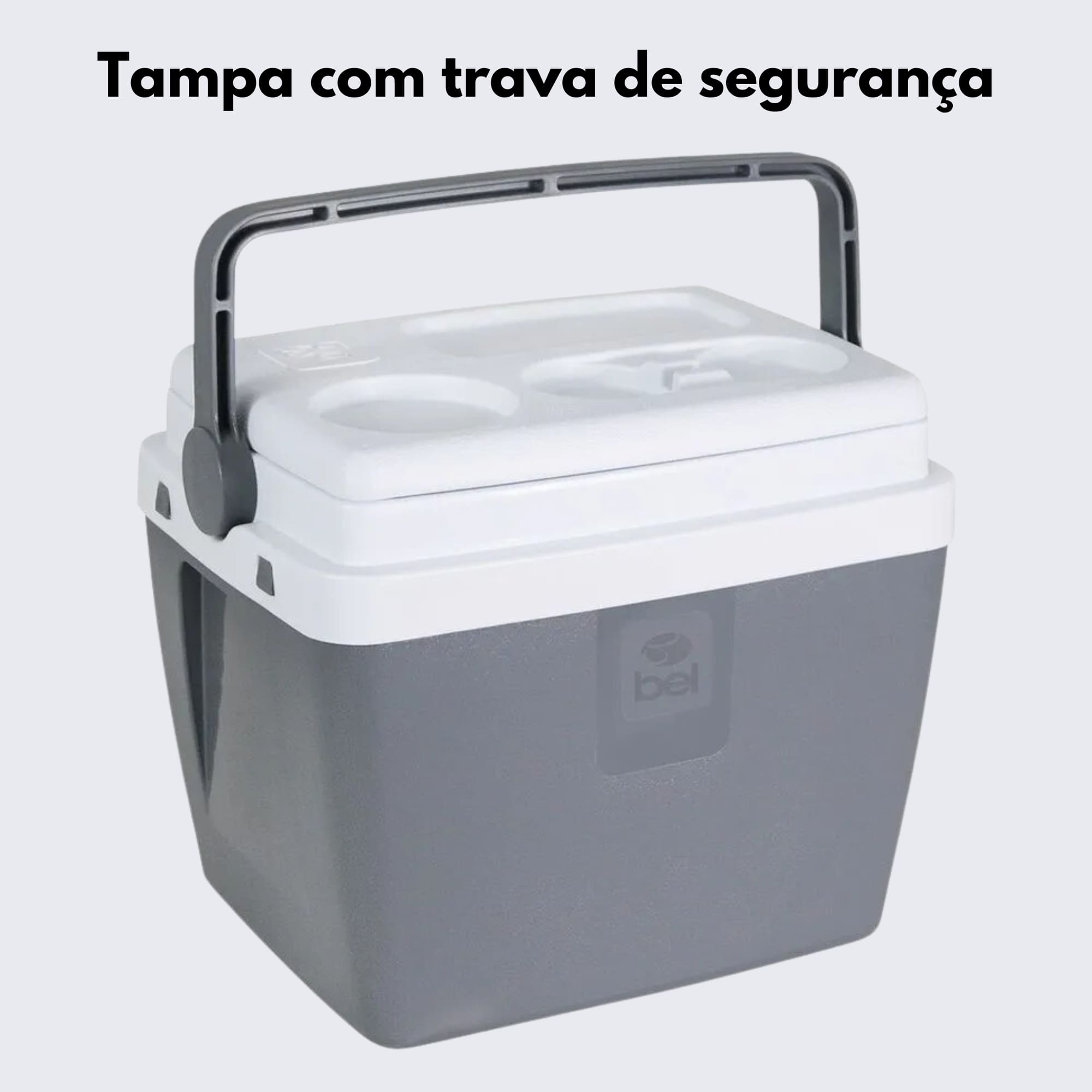 Caixa Térmica 12 Litros Cinza Bel - 071308