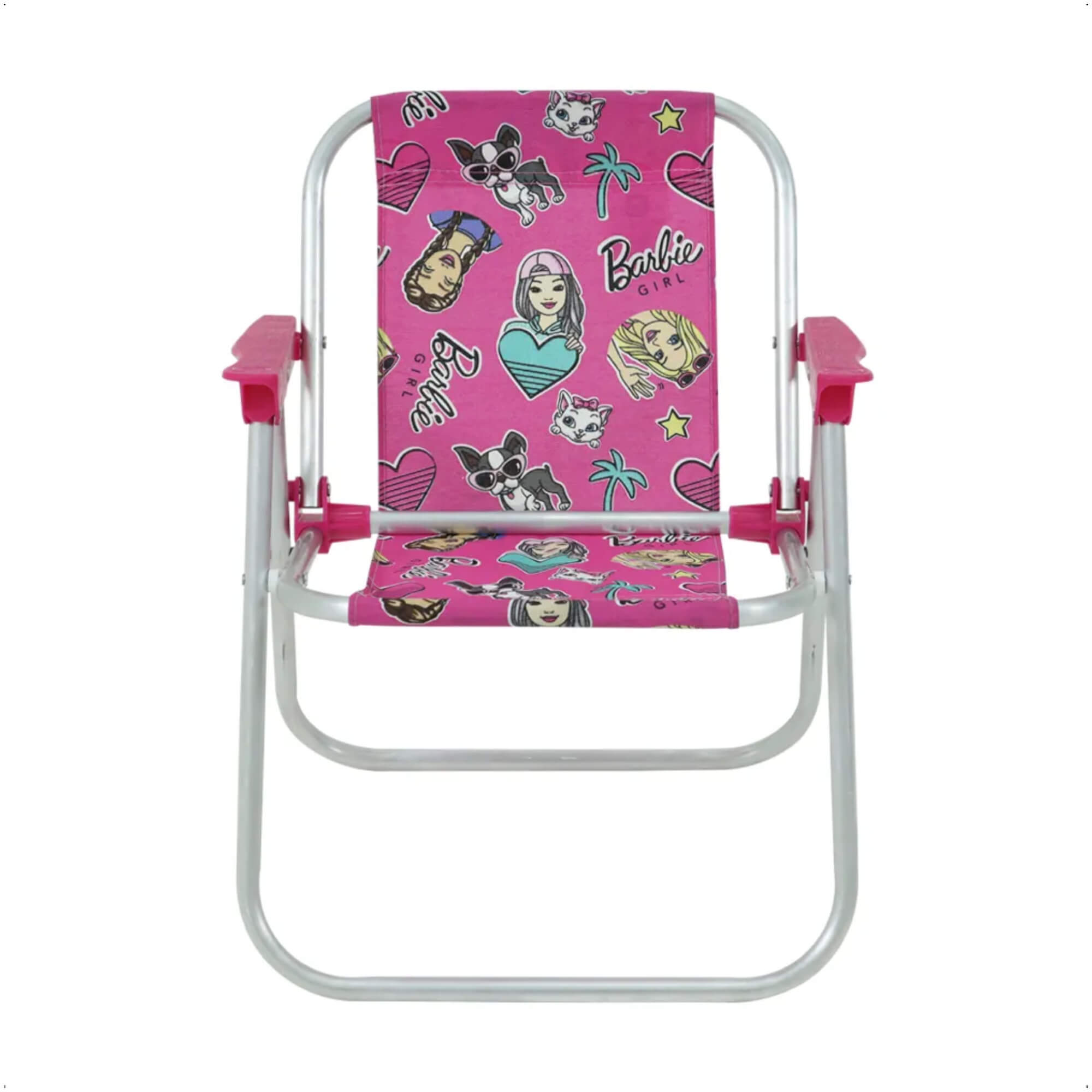 Cadeira de Praia Infantil em Alumínio Barbie Bel (P55) 025210