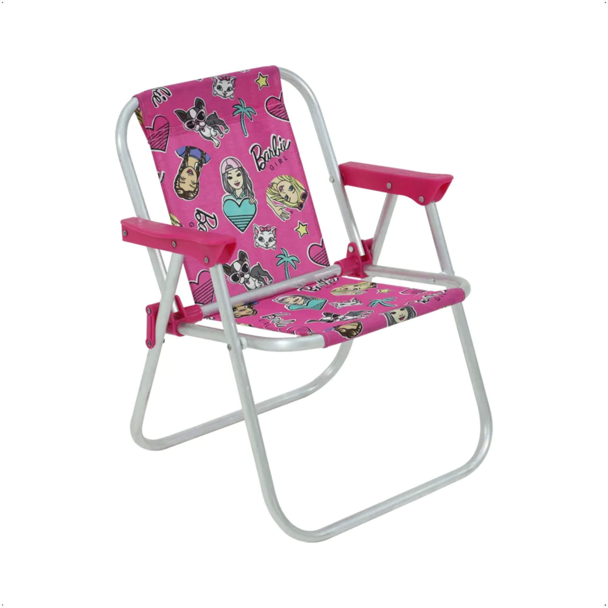 Cadeira de Praia Infantil em Alumínio Barbie Bel (P55) 025210