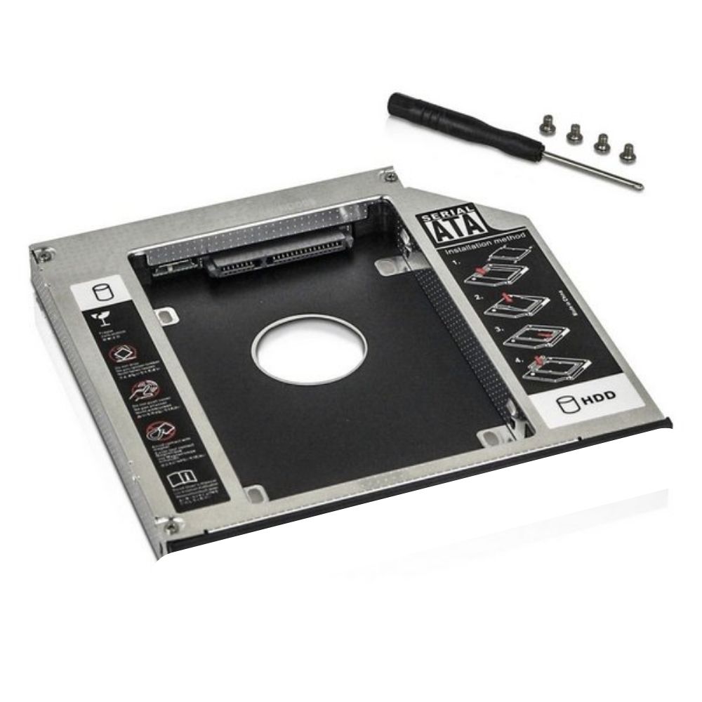 Adaptador Caddy 9.5mm para HD e SSD 2,5" de Macbook - F3