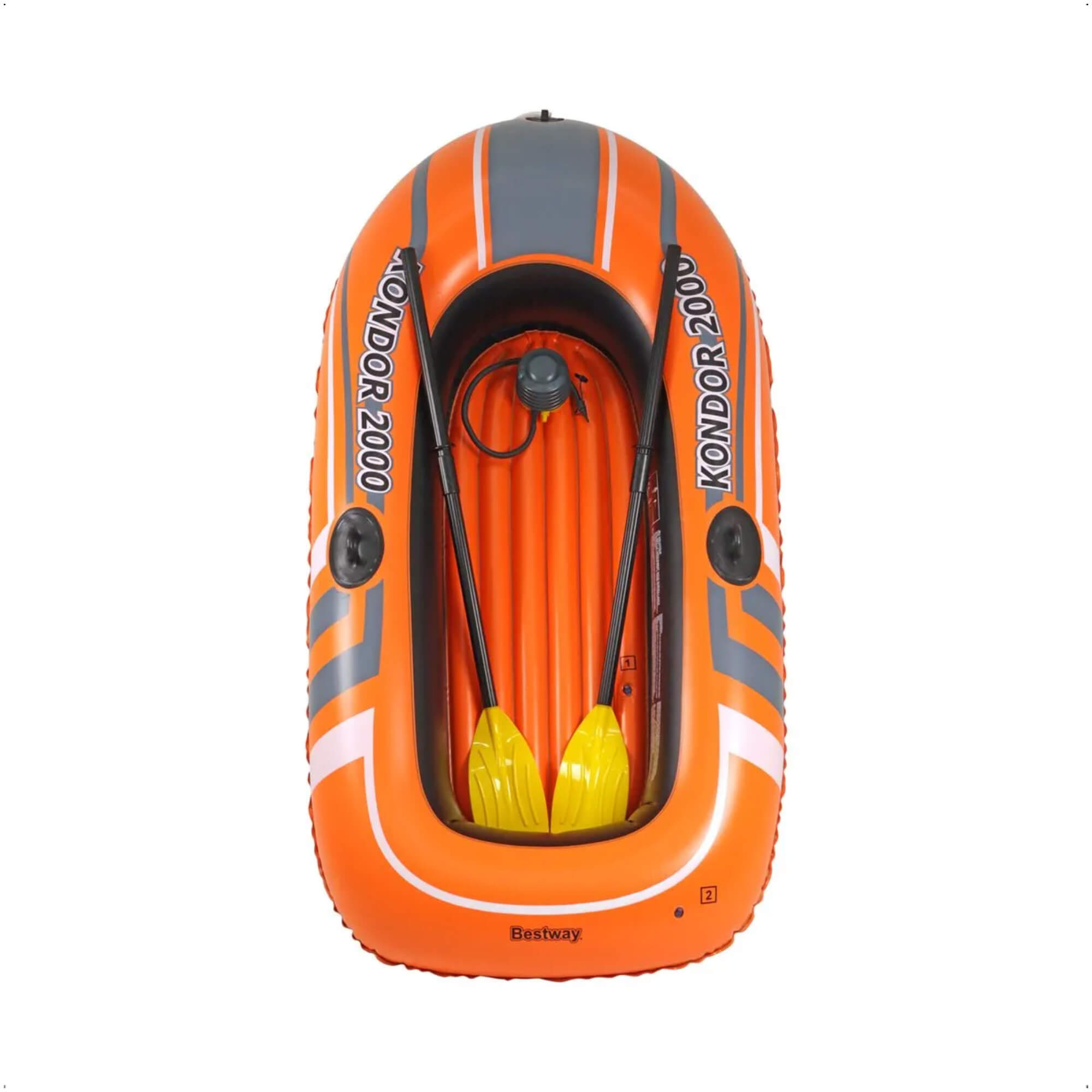 Bote Inflável Hydro-Force Raft Com Remo 1,96 m X 1,14 m + Bomba De Ar Bel 599800