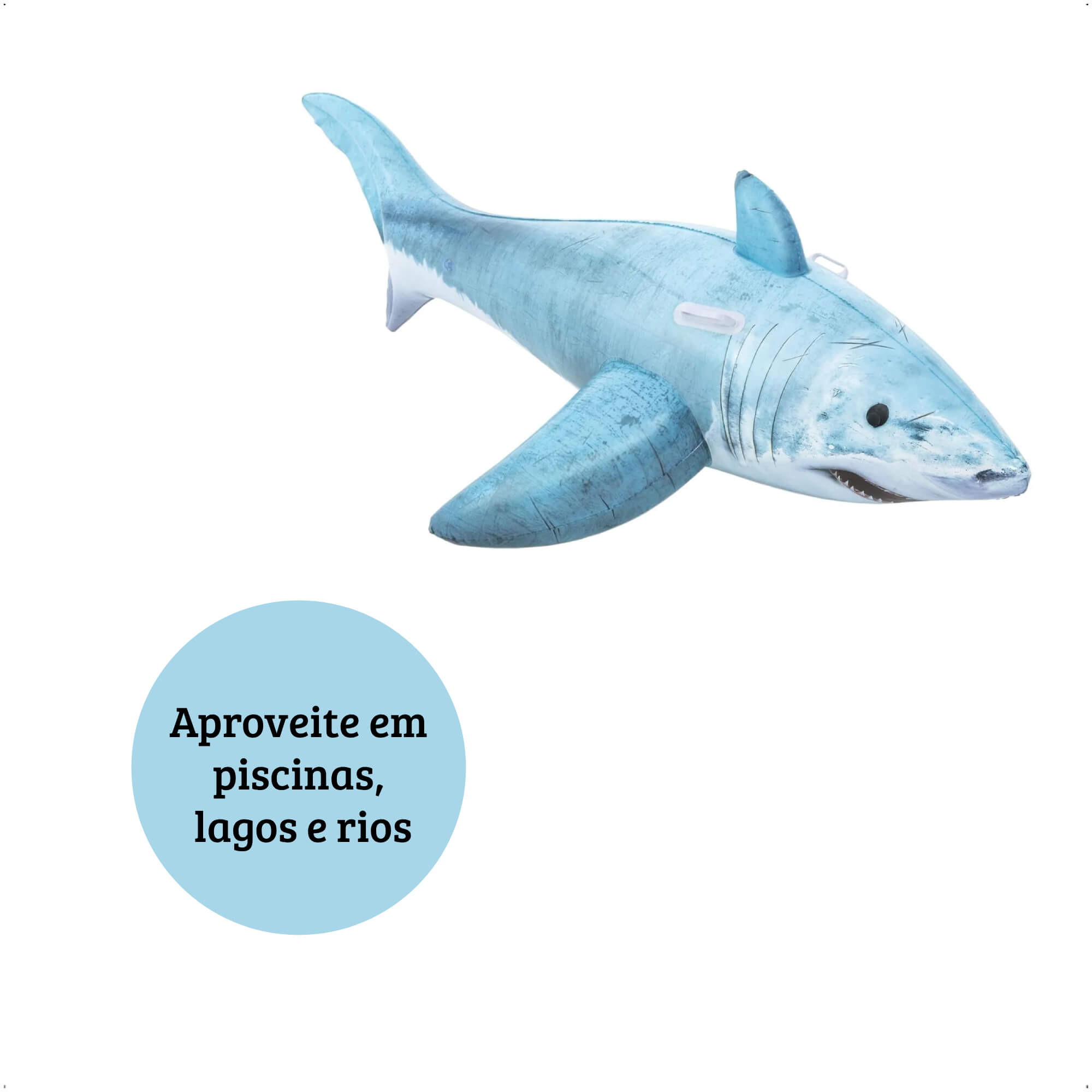 Boia Inflável Realista Tubarão 1,83m x 1,02m Bel - 104700