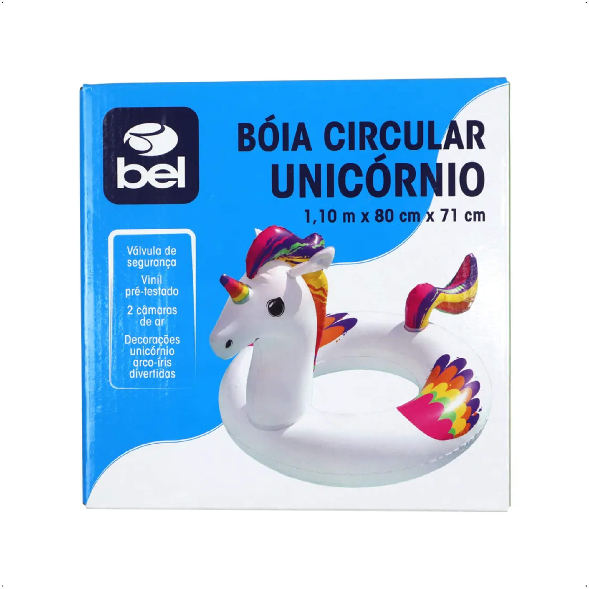 Boia Inflável Circular Unicórnio 1,10m x 80cm x 71cm (P55) BEL - 149900