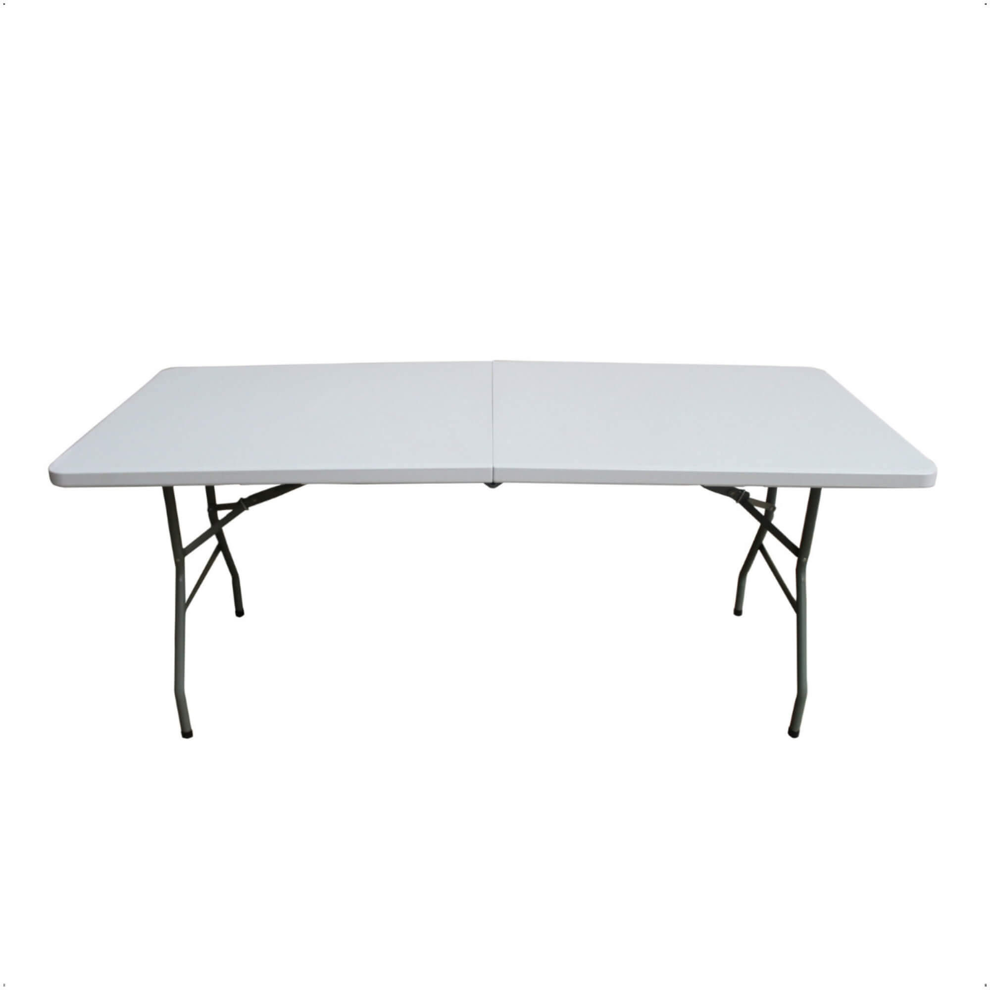 Mesa Camping Dobrável Vira Maleta com Alça Prática Compacta Ajustável 1,80x0,73m Importway - IWMCD