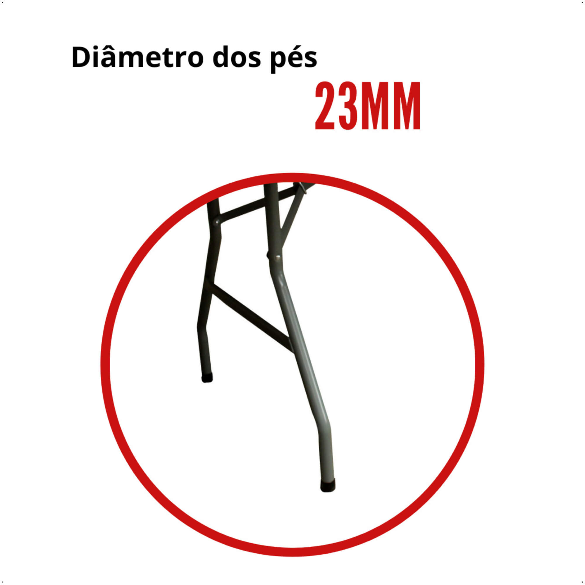 Mesa Camping Dobrável Vira Maleta com Alça Prática Compacta Ajustável 1,80x0,73m Importway - IWMCD