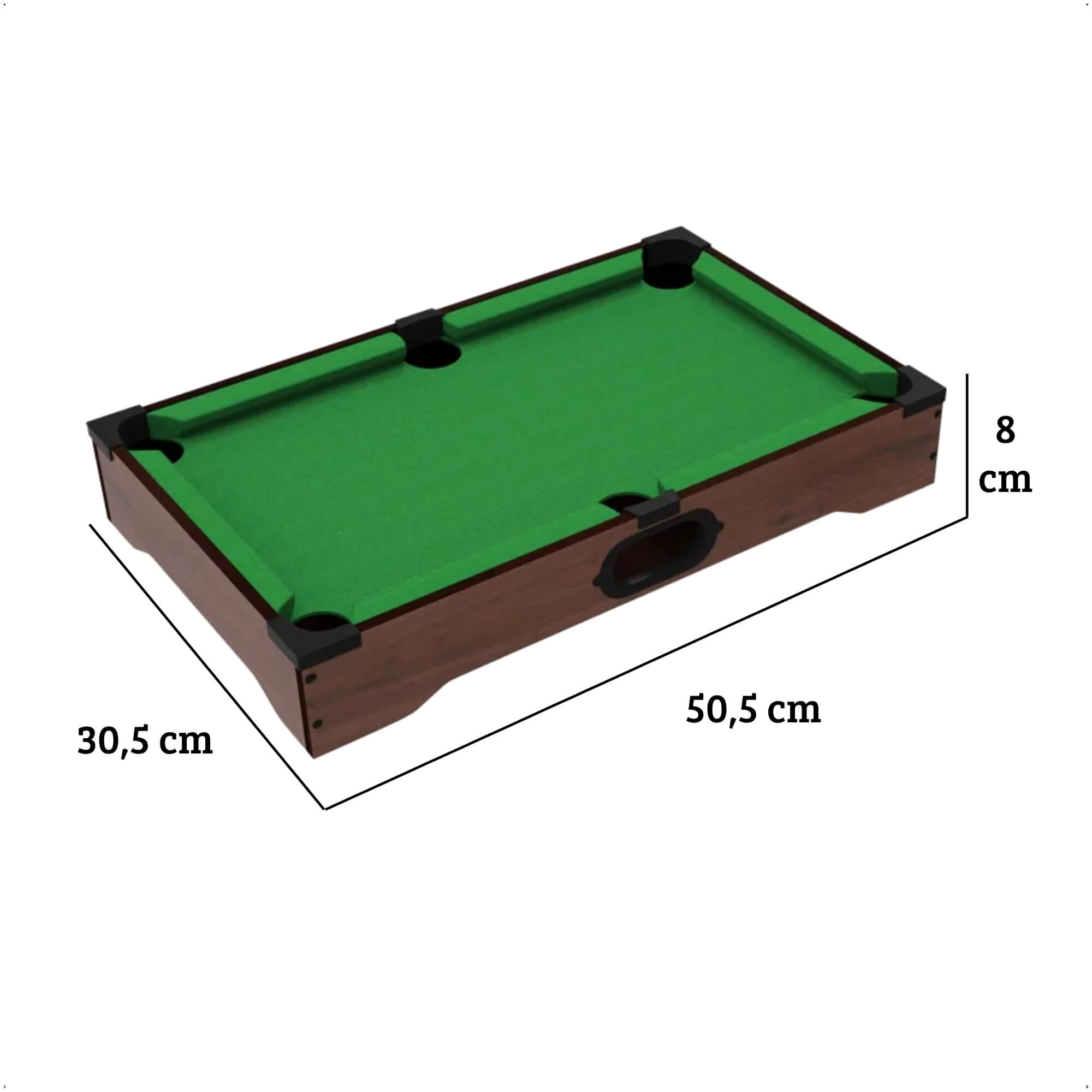 Brinquedo Jogo Mini Sinuca de Mesa Multikids -  BR2074