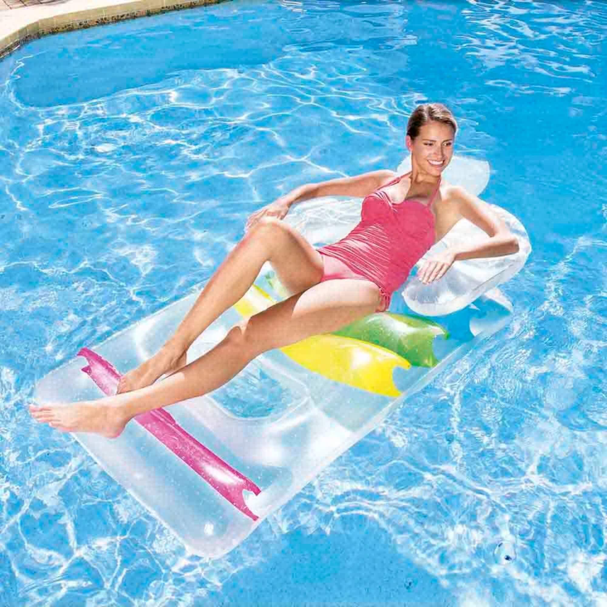 Colchão Inflável para Piscina Fashion Lounge - 84cm x 1,47m MOR - 001834