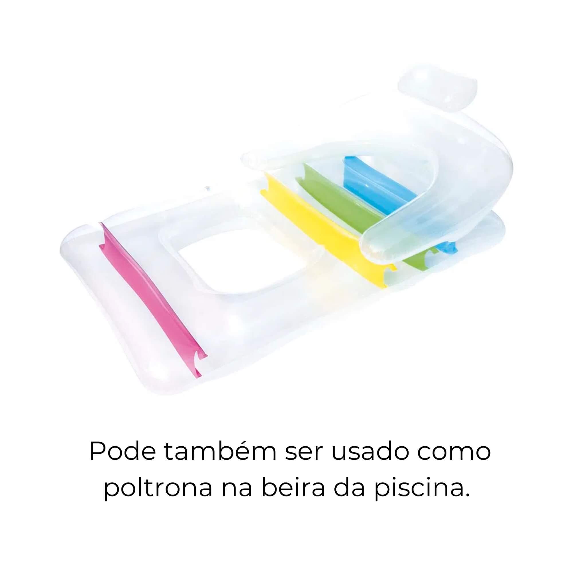 Colchão Inflável para Piscina Fashion Lounge - 84cm x 1,47m MOR - 001834