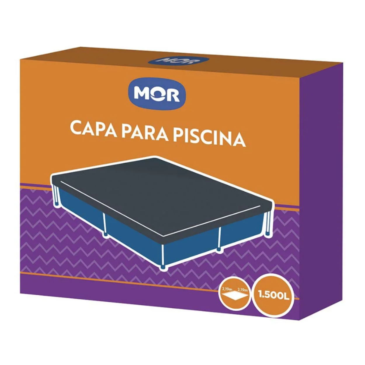 Capa para Piscina Estruturada de 1500 Litros Preta - MOR 001403