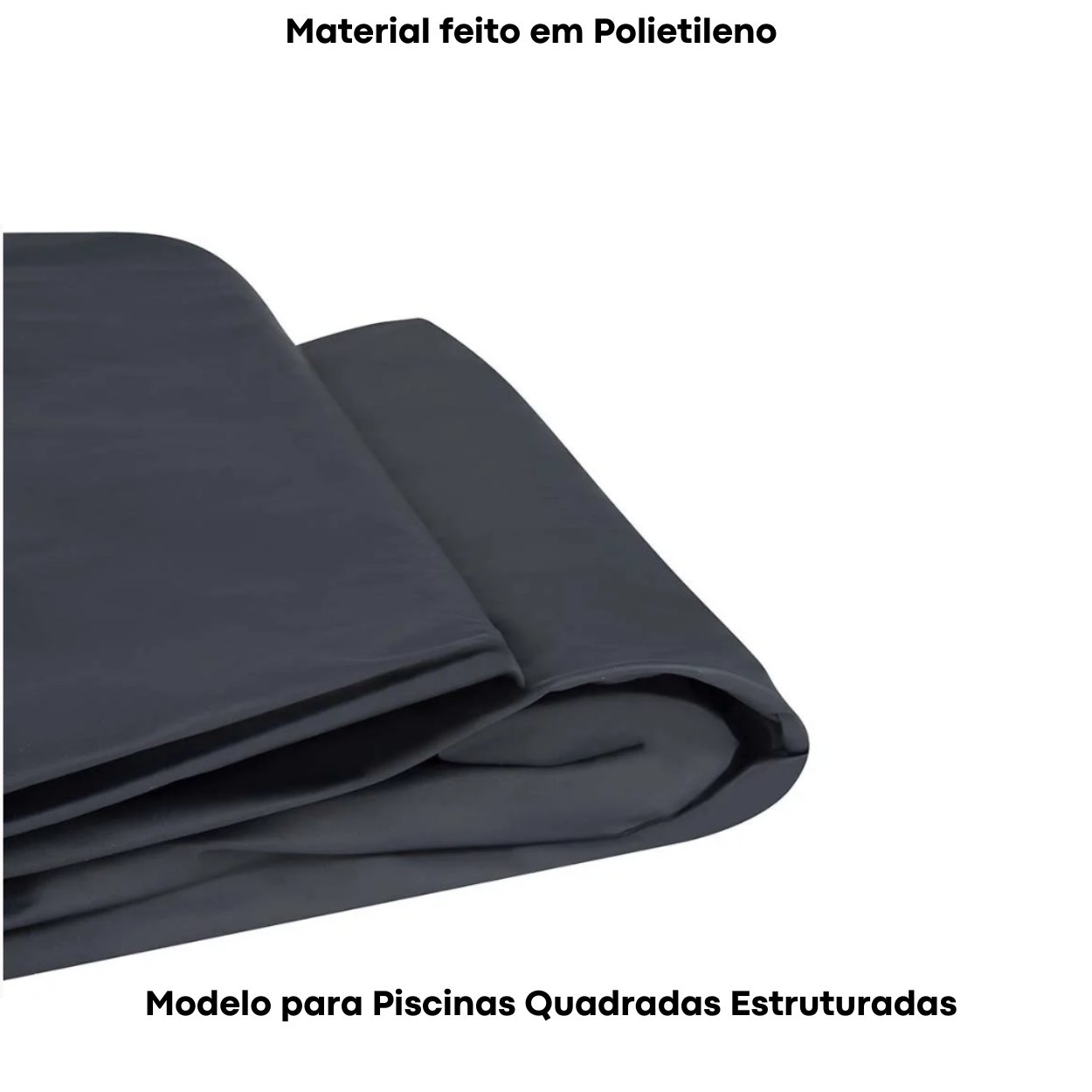 Capa para Piscina Estruturada de 1500 Litros Preta - MOR 001403