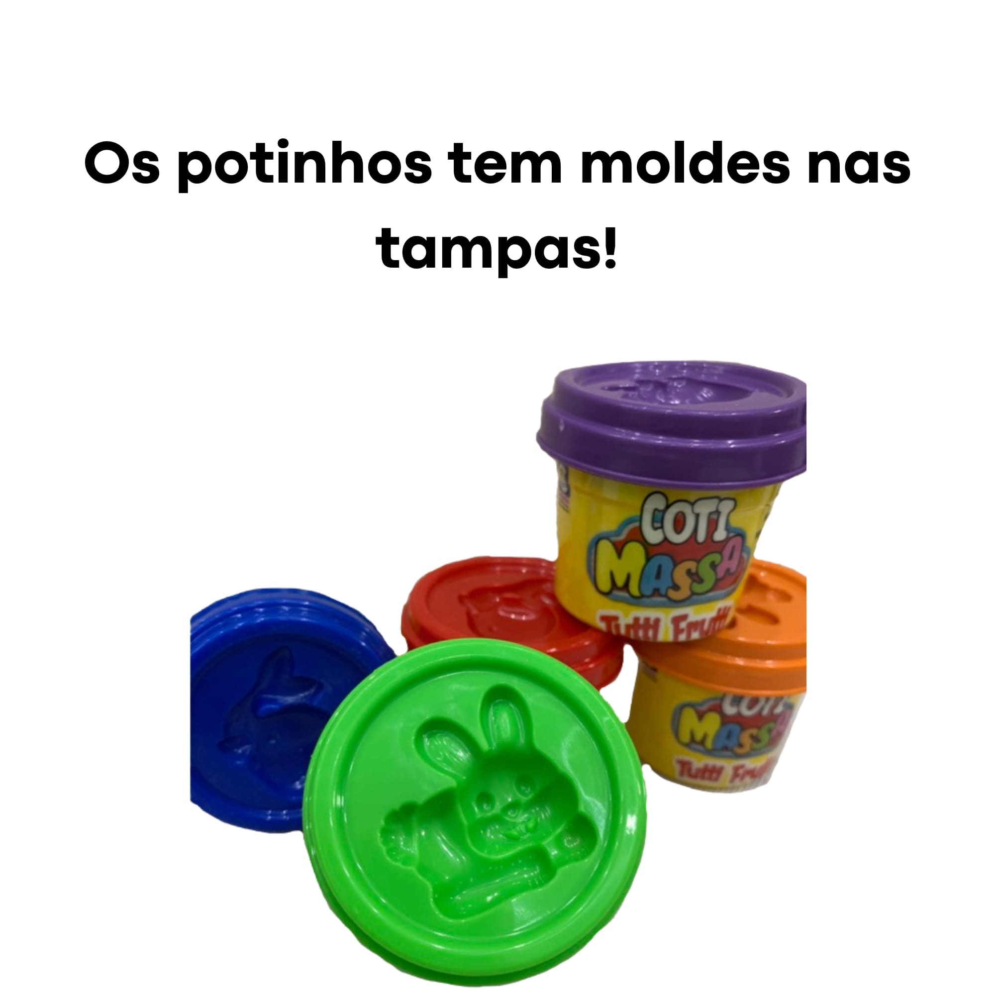 Brinquedo Massinha Modelar Coti Massa Tutti Frutti  Embalagem de Ônibus Cotiplás - 2639