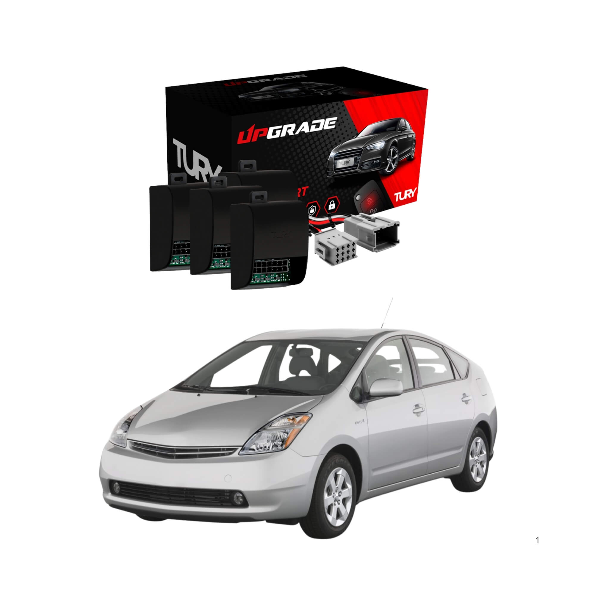 Módulo Automação de Vidros Elétricos compatível com Prius 09/15 Tury - PRO1.8DD