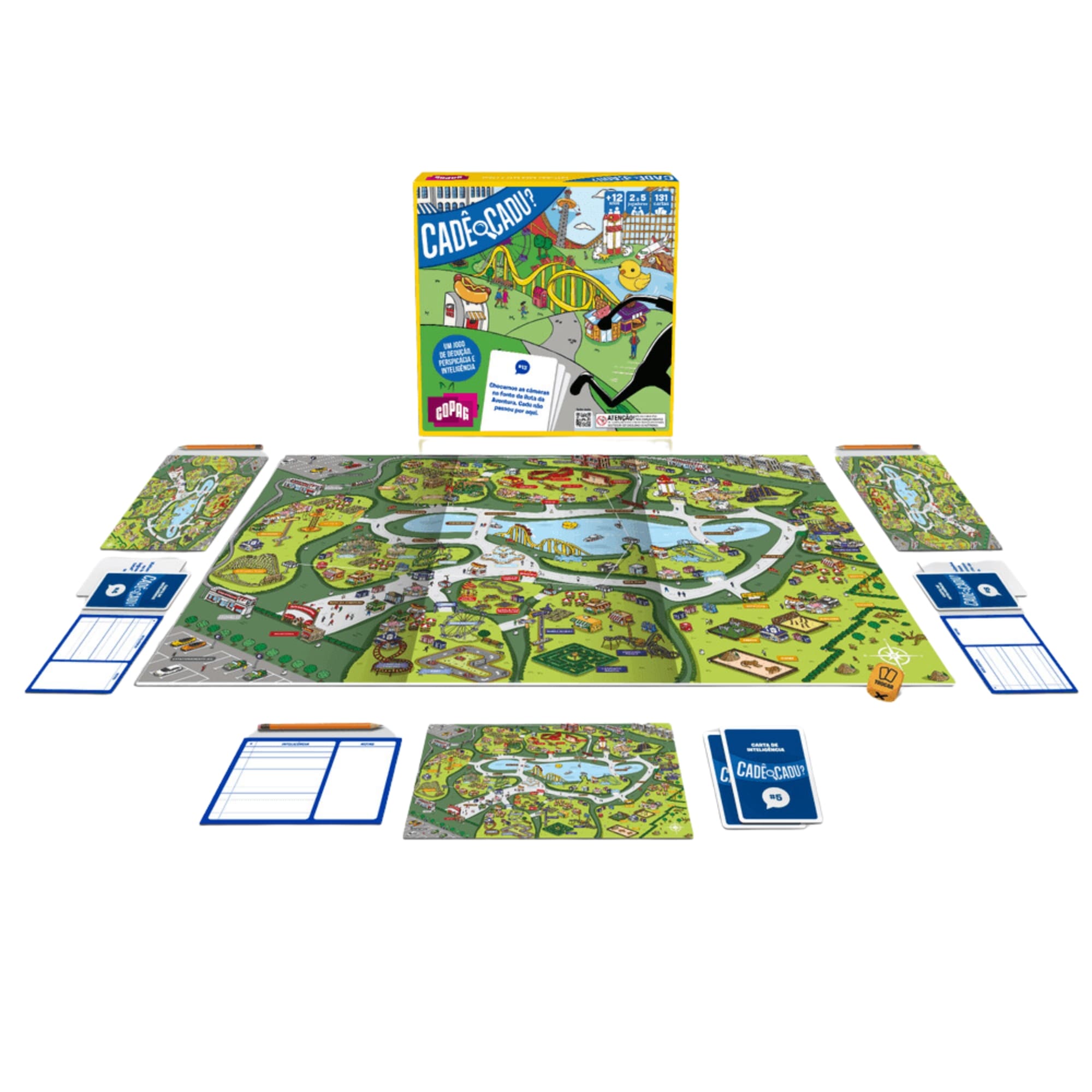 Brinquedo Jogo de Tabuleiro para 4 Pessoas Cadê o Cadu COPAG - 32847