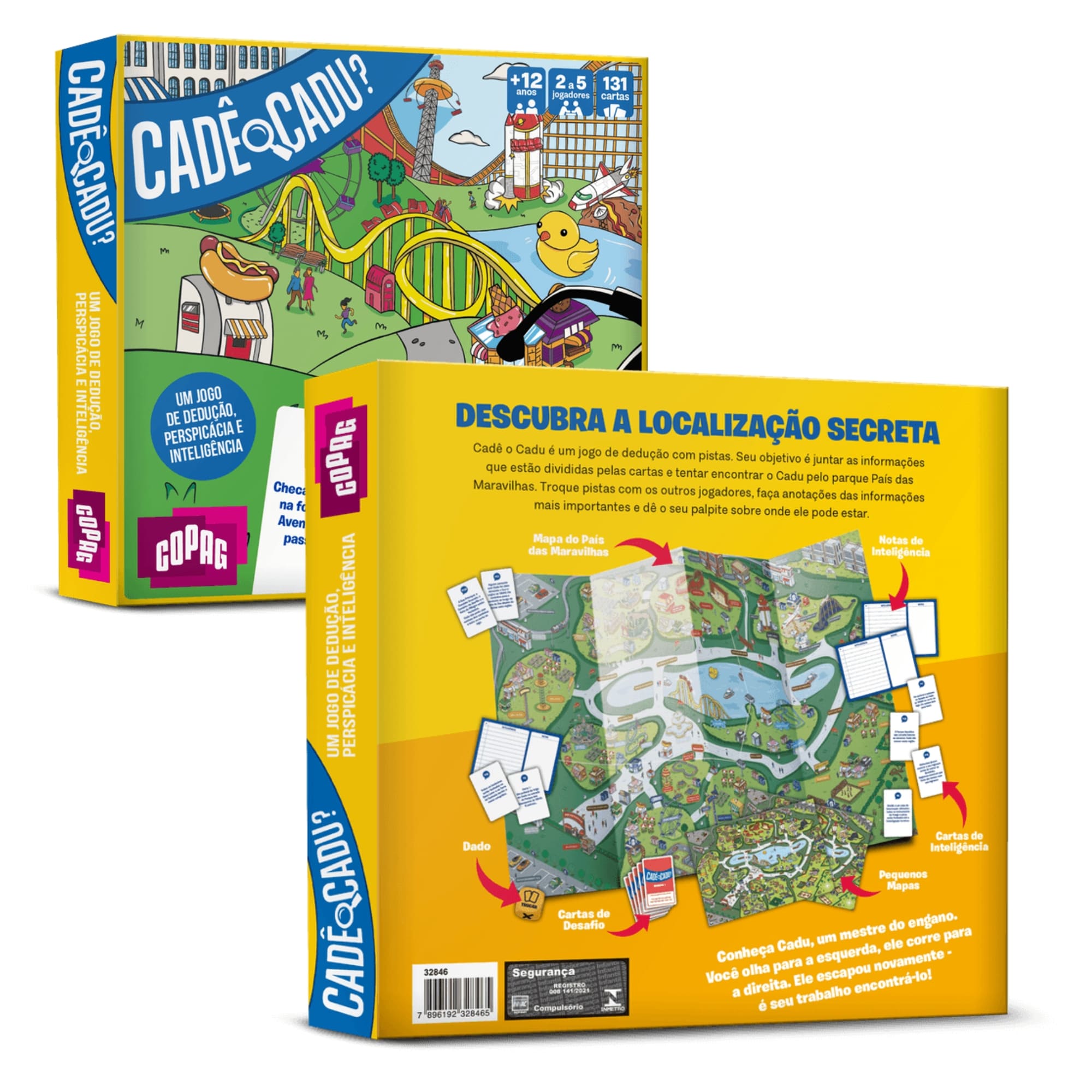 Brinquedo Jogo de Tabuleiro para 4 Pessoas Cadê o Cadu COPAG - 32847