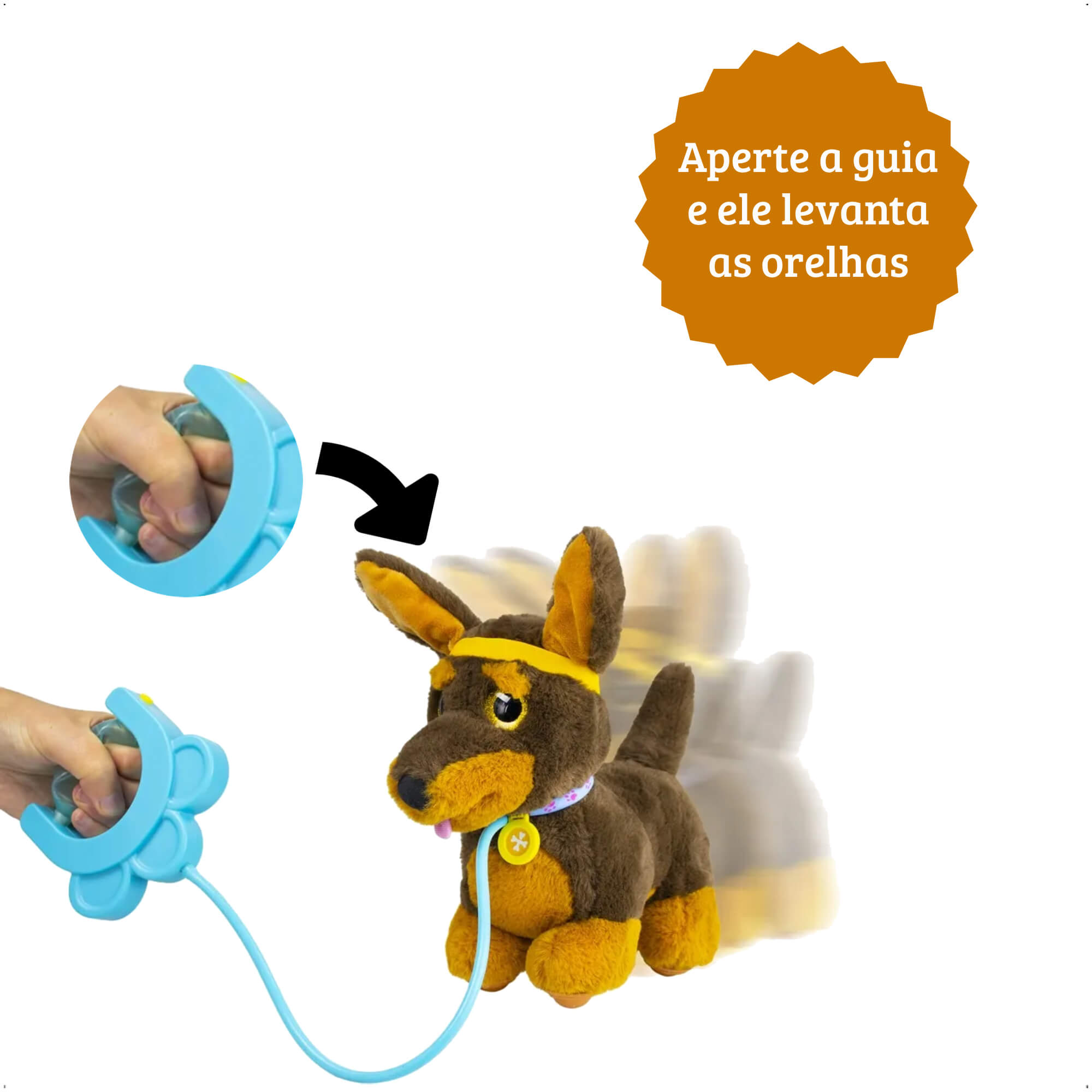 Brinquedo Infantil Walking Petz Salsicha Pelúcia de Cachorro Multikids - BR1875