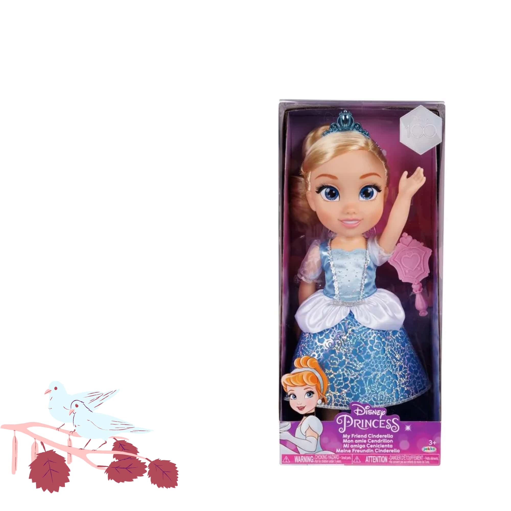 Brinquedo Infantil Bonecas Princesas Articulada Cinderella 38 cm Multikids - BR1915